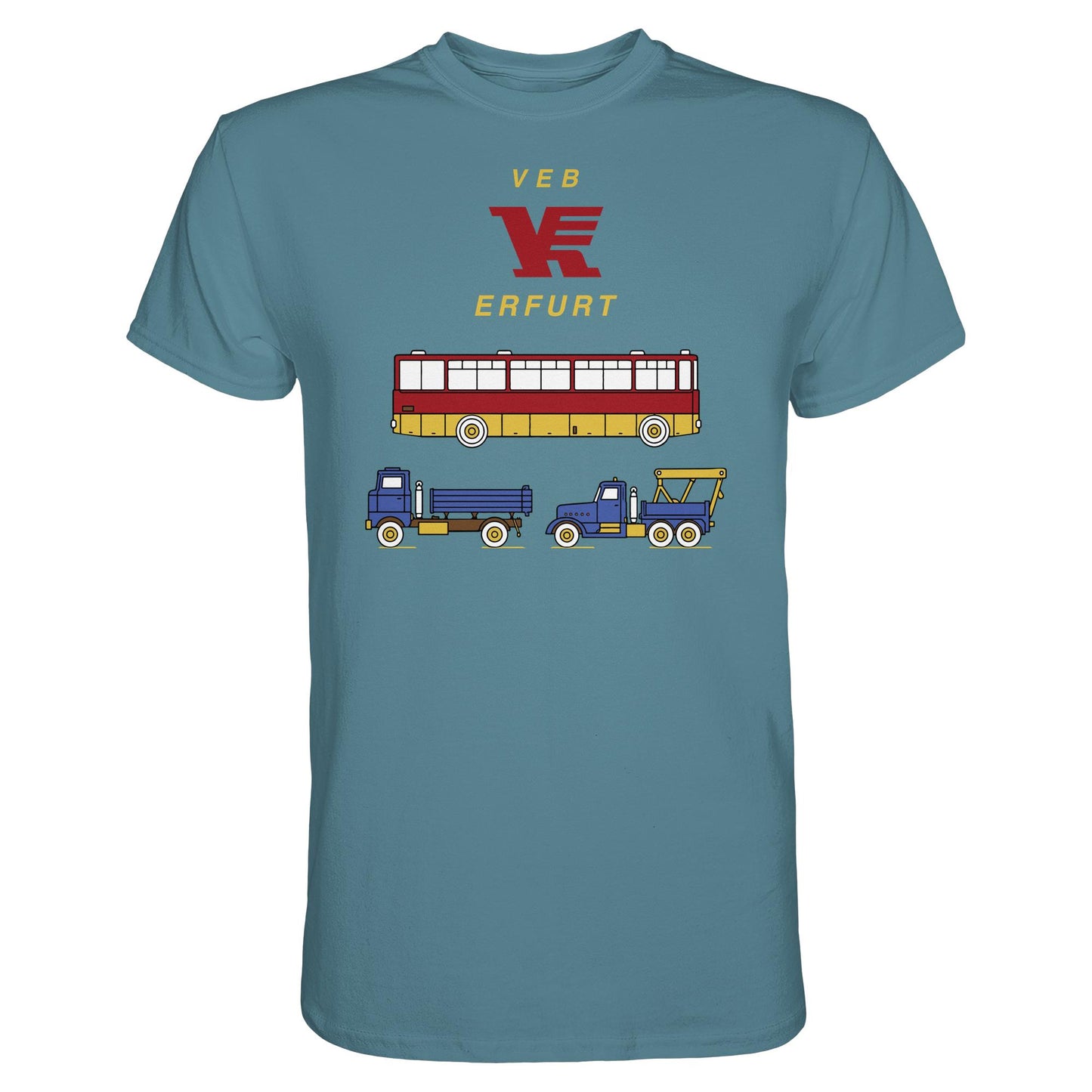 DDR Ostalgie Shirt Unisex • VEB VERKEHRSKOMBINAT ERFURT
