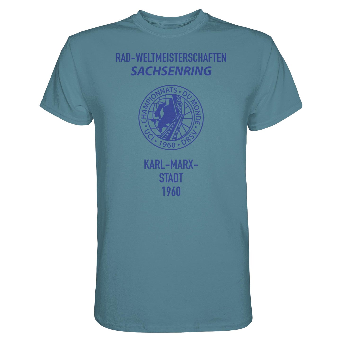 DDR Ostalgie Shirt Unisex • RADWELTMEISTERSCHAFTEN SACHSENRING, KARL-MARX-STADT 1960