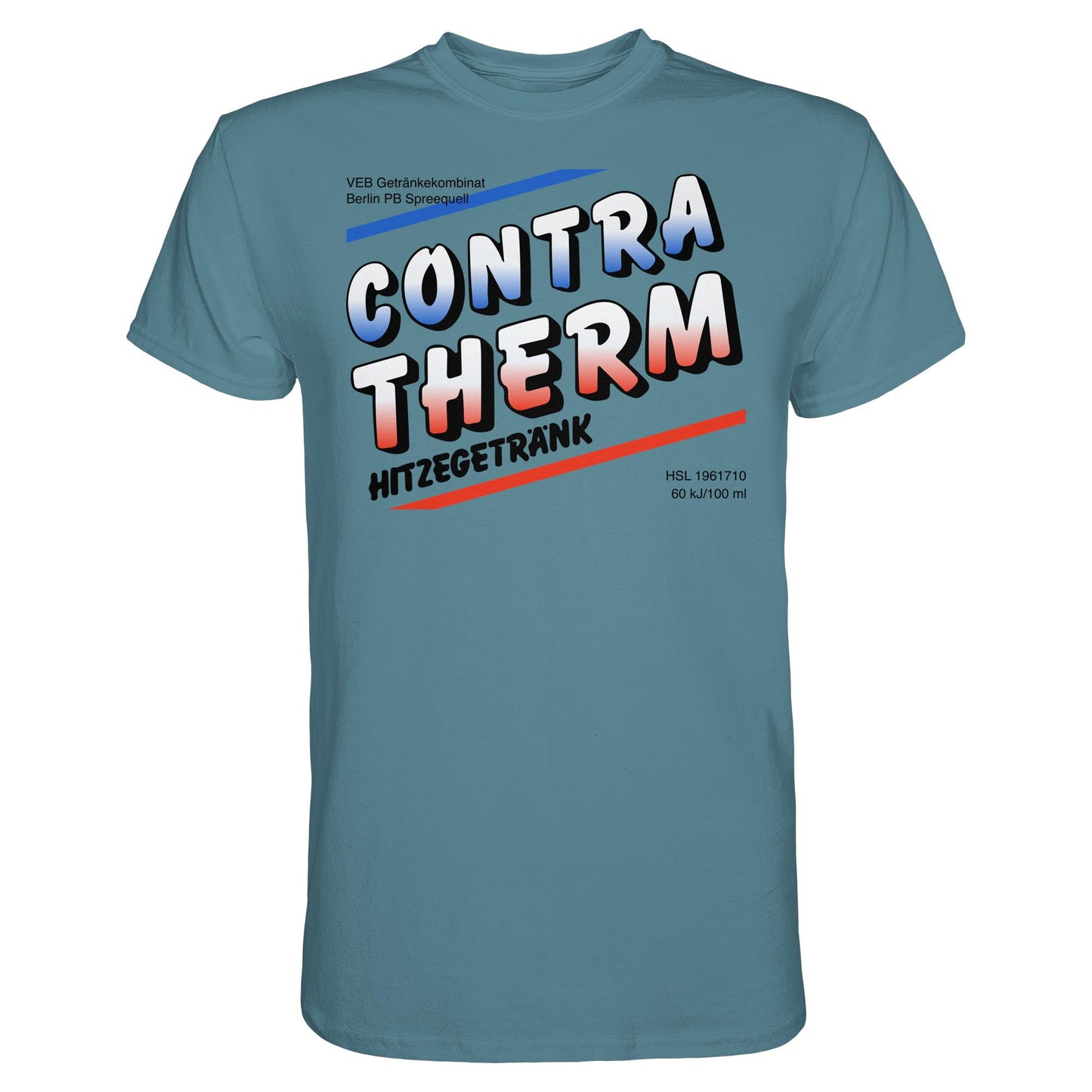 DDR Ostalgie Shirt Unisex • CONTRA THERM - VEB GETRÄNKEKOMBINAT BERLIN SPREEQUELL