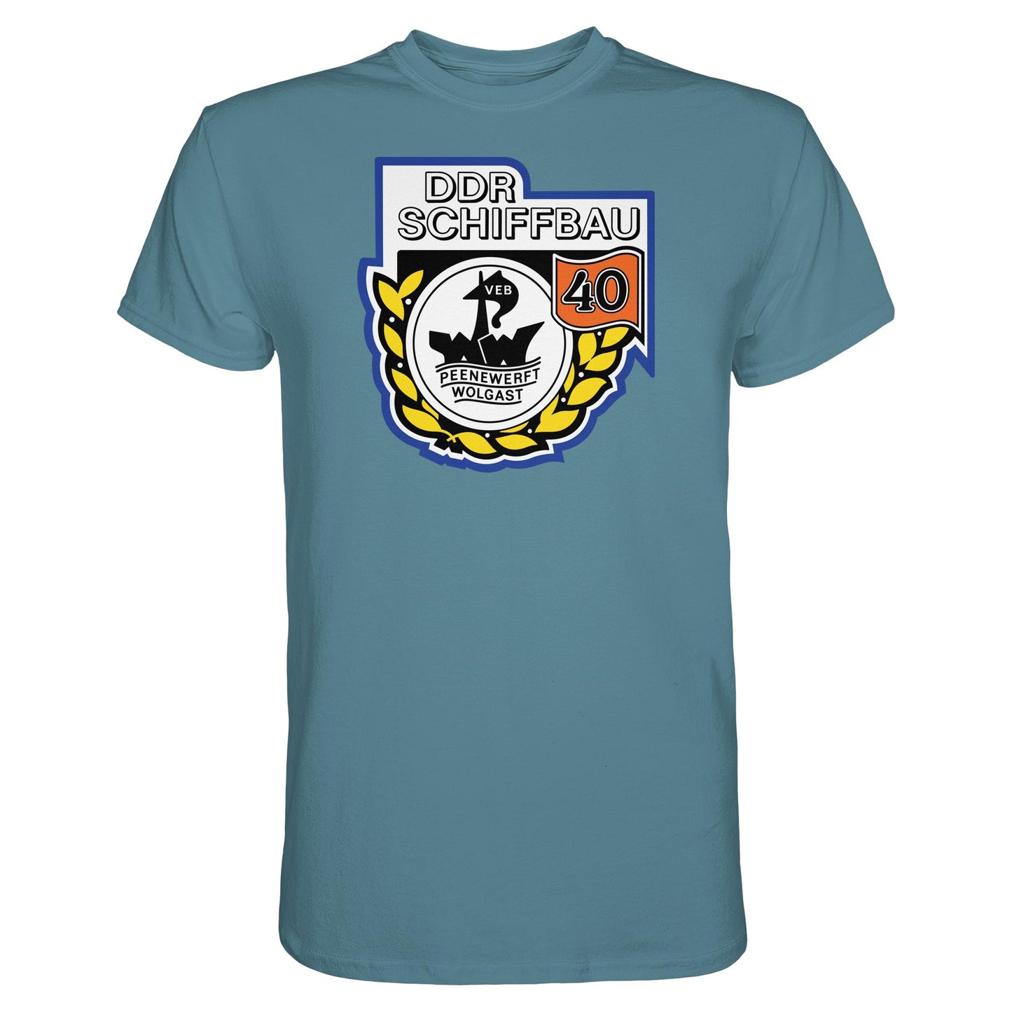 DDR Ostalgie Shirt Unisex • VEB PEENEWERFT WOLGAST, DDR SCHIFFBAU
