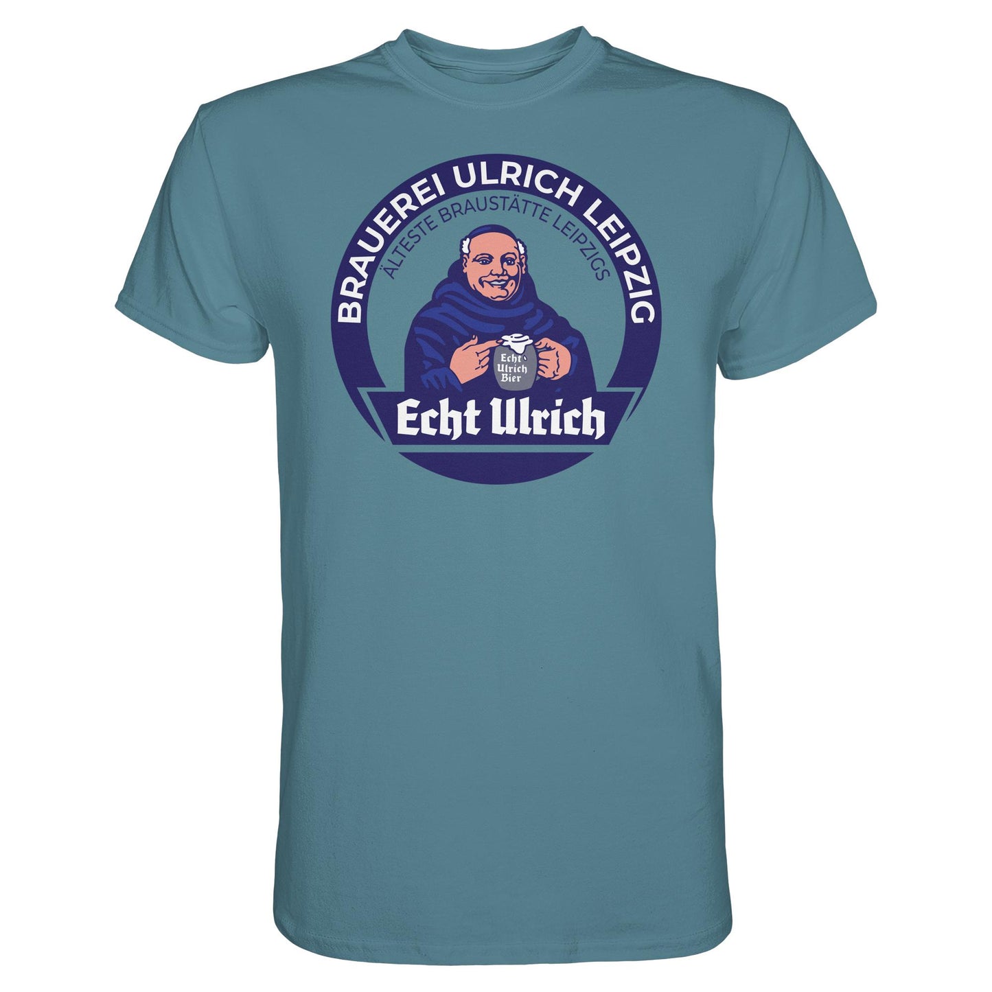 DDR Ostalgie Shirt Unisex • ECHT ULRICH BIER LEIPZIG (ORIGINAL BIERDECKEL)