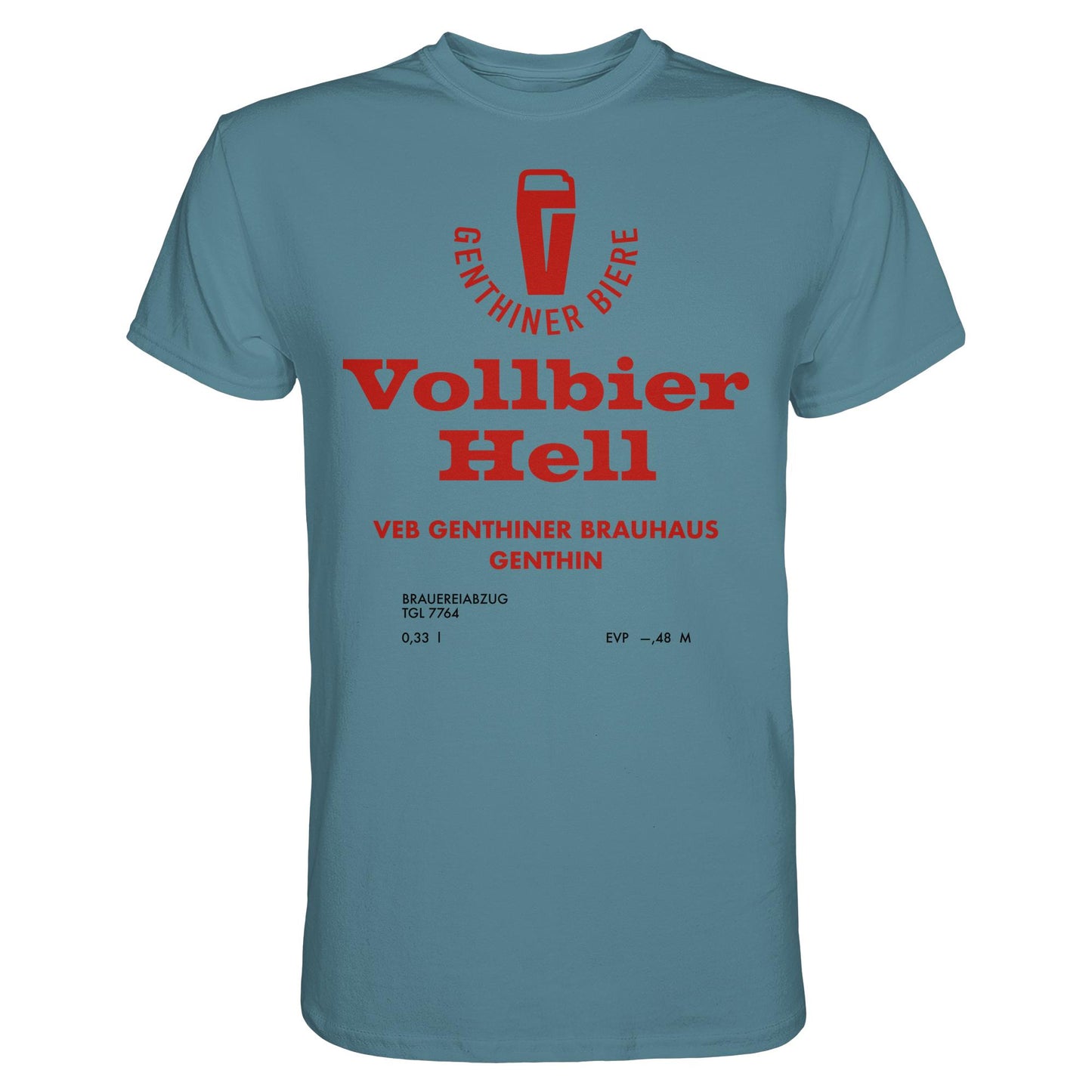 DDR Ostalgie Shirt Unisex • VEB GENTHINER BRAUHAUS