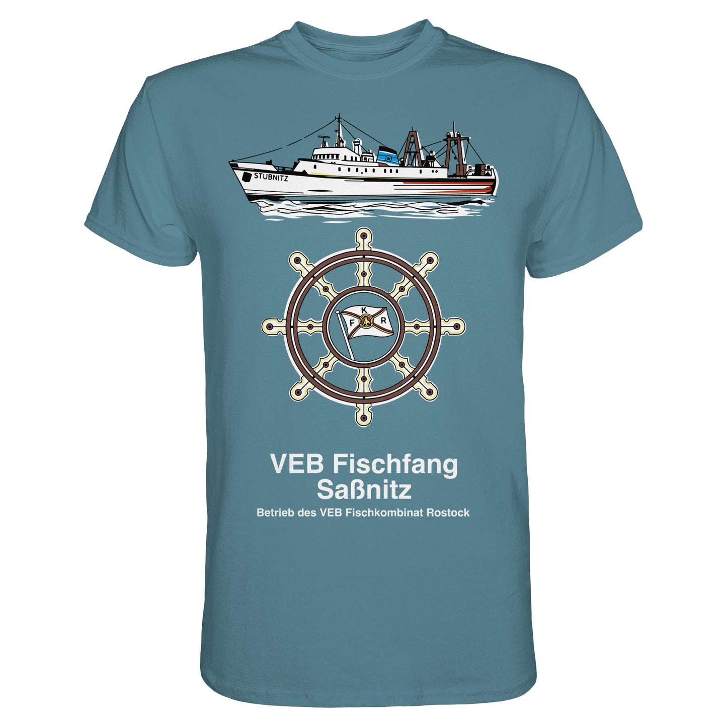 DDR Ostalgie Shirt Unisex • VEB FISCHFANG SASSNITZ