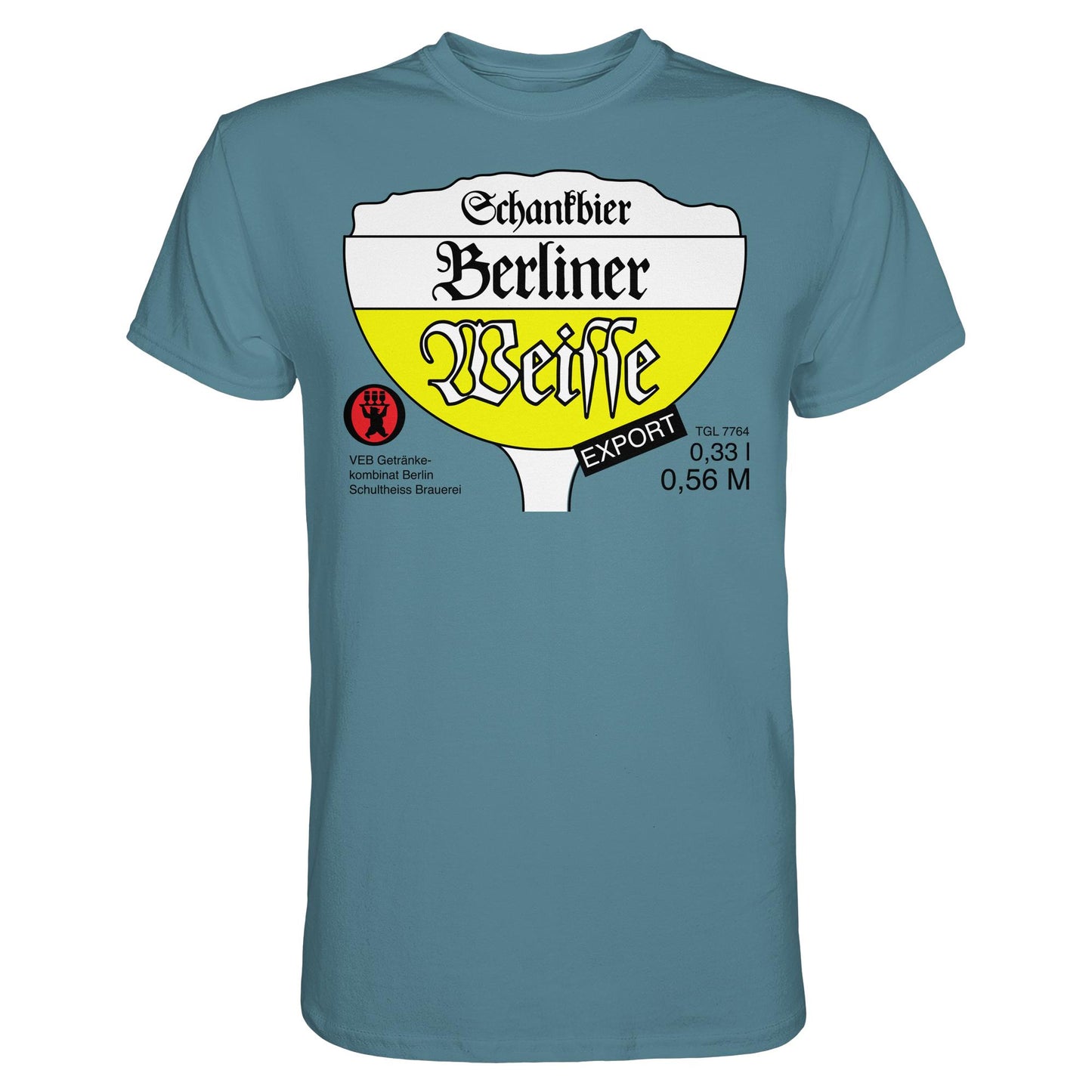 DDR Ostalgie Shirt Unisex • BERLINER WEISSE - VEB GETRÄNKEKOMBINAT BERLIN