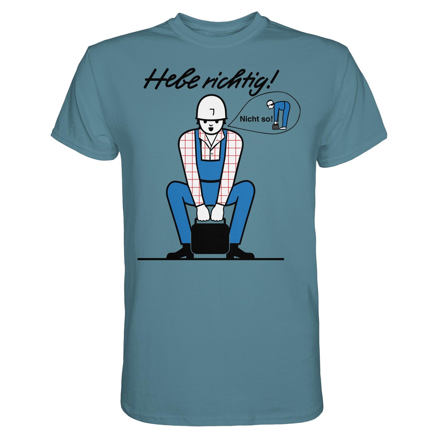 DDR Ostalgie Shirt Unisex • HEBE RICHTIG! (ORIGINAL SCHILD)