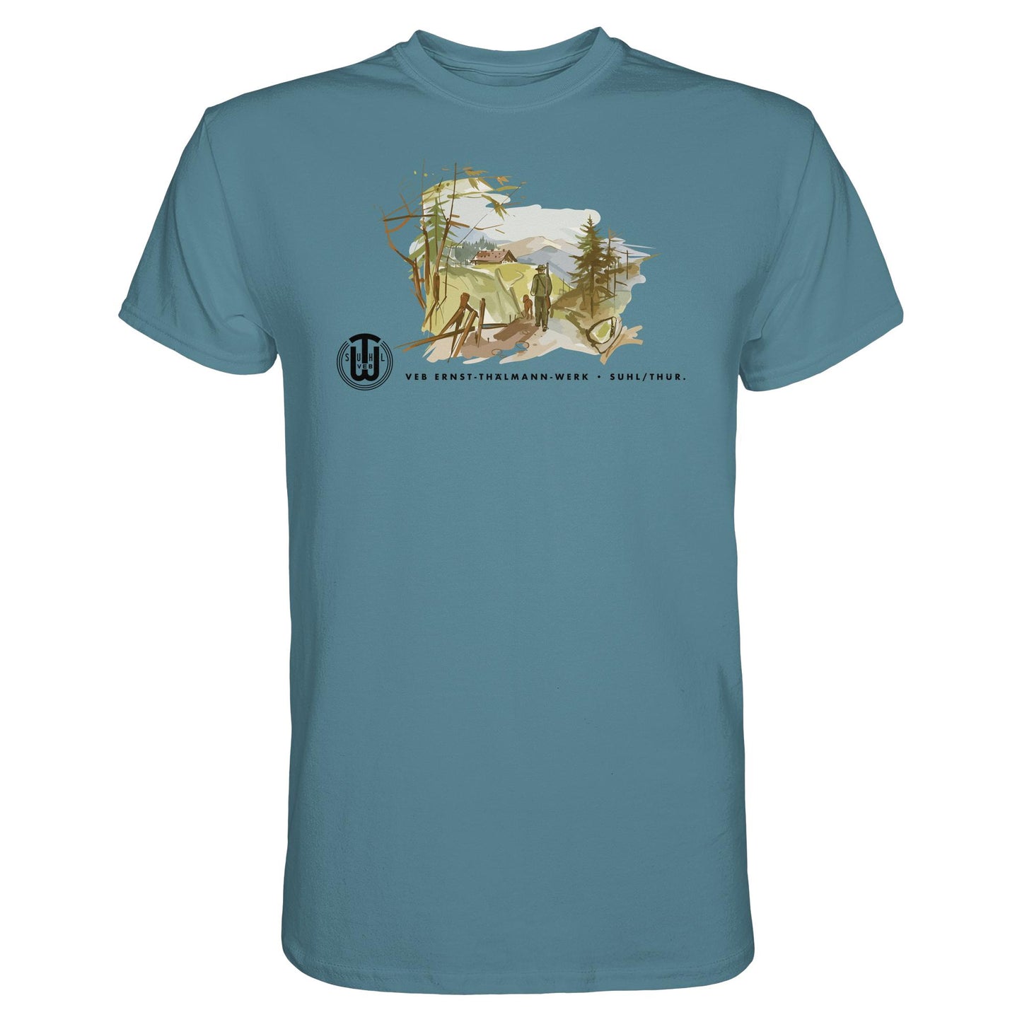 DDR Ostalgie Shirt Unisex • VEB SUHL ERNST-THÄLMANN-WERK (ORIGINAL-PROSPEKT)