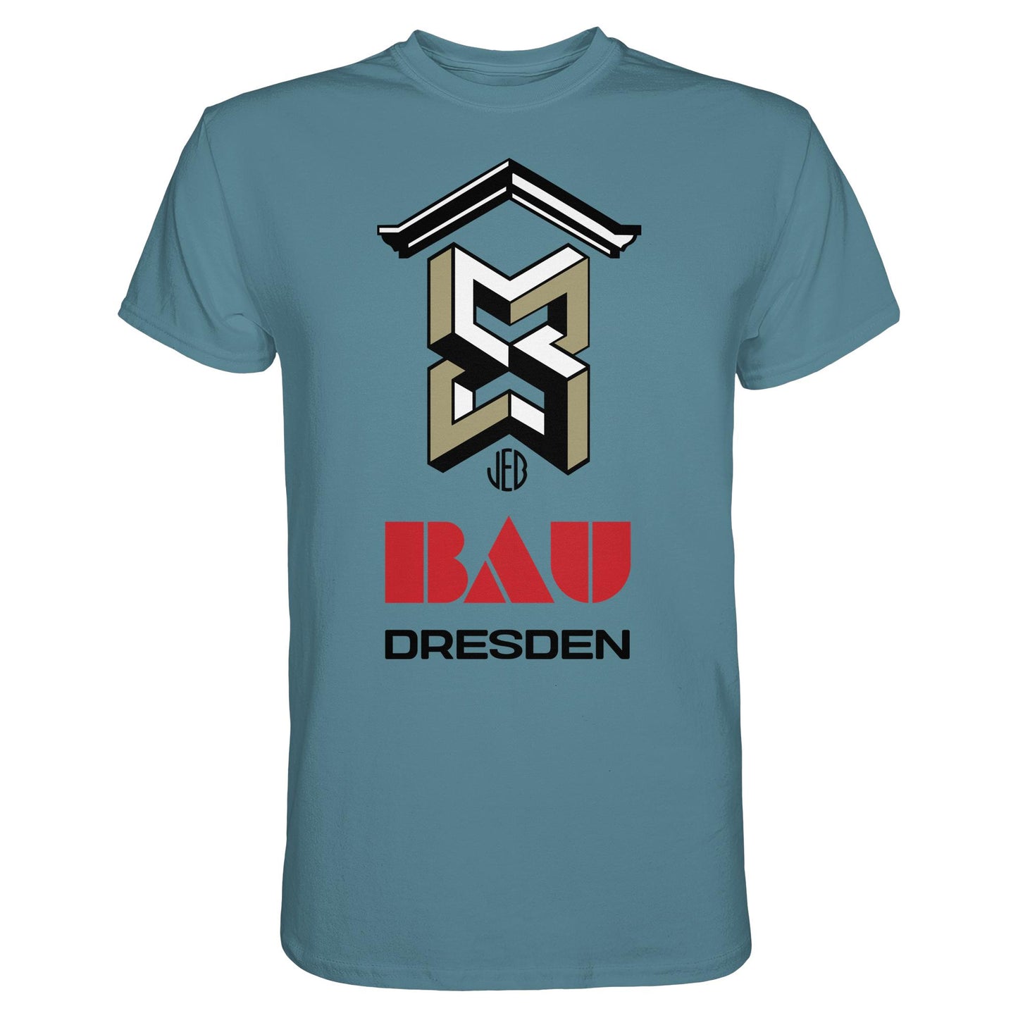 DDR Ostalgie Shirt Unisex • VEB BAU DRESDEN