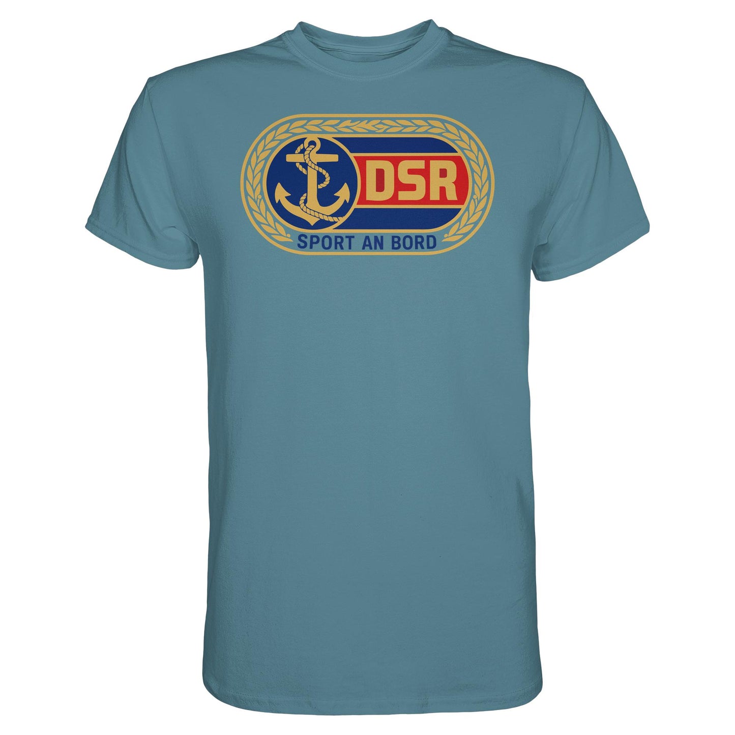 DDR Ostalgie Shirt Unisex • DSR - SPORT AN BORD (ORIGINAL ANSTECKER)