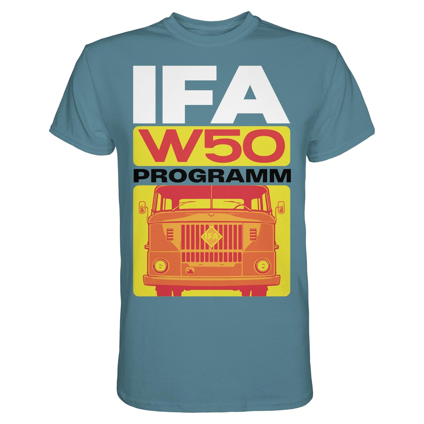 DDR Ostalgie Shirt Unisex • IFA W50 PROGRAMM (ORIGINAL COVER BROSCHÜRE)