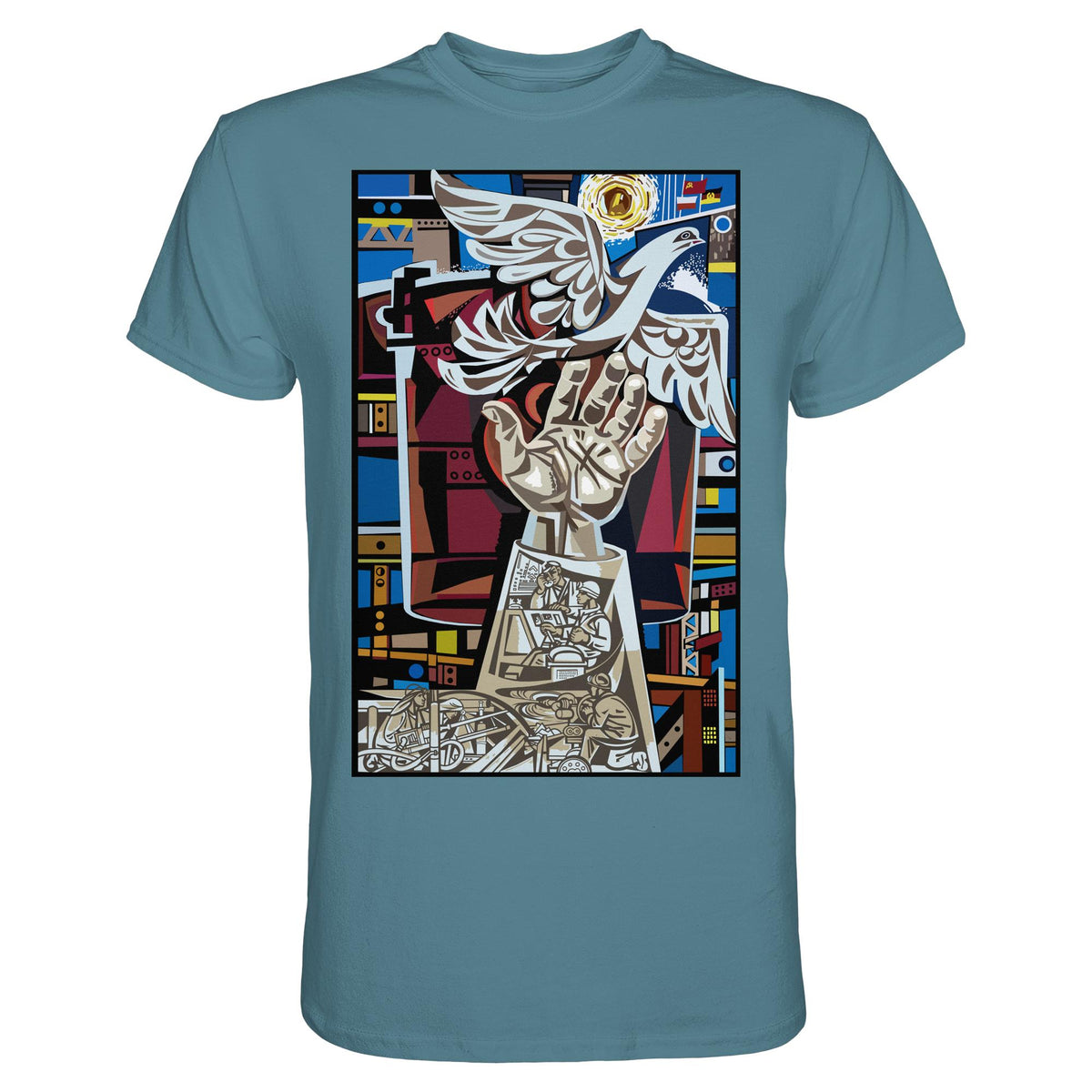 DDR Ostalgie Shirt Unisex • WALTER WOMACKA - MOSAIK MAGISTRALE EISENHÜTTENSTADT (1965)