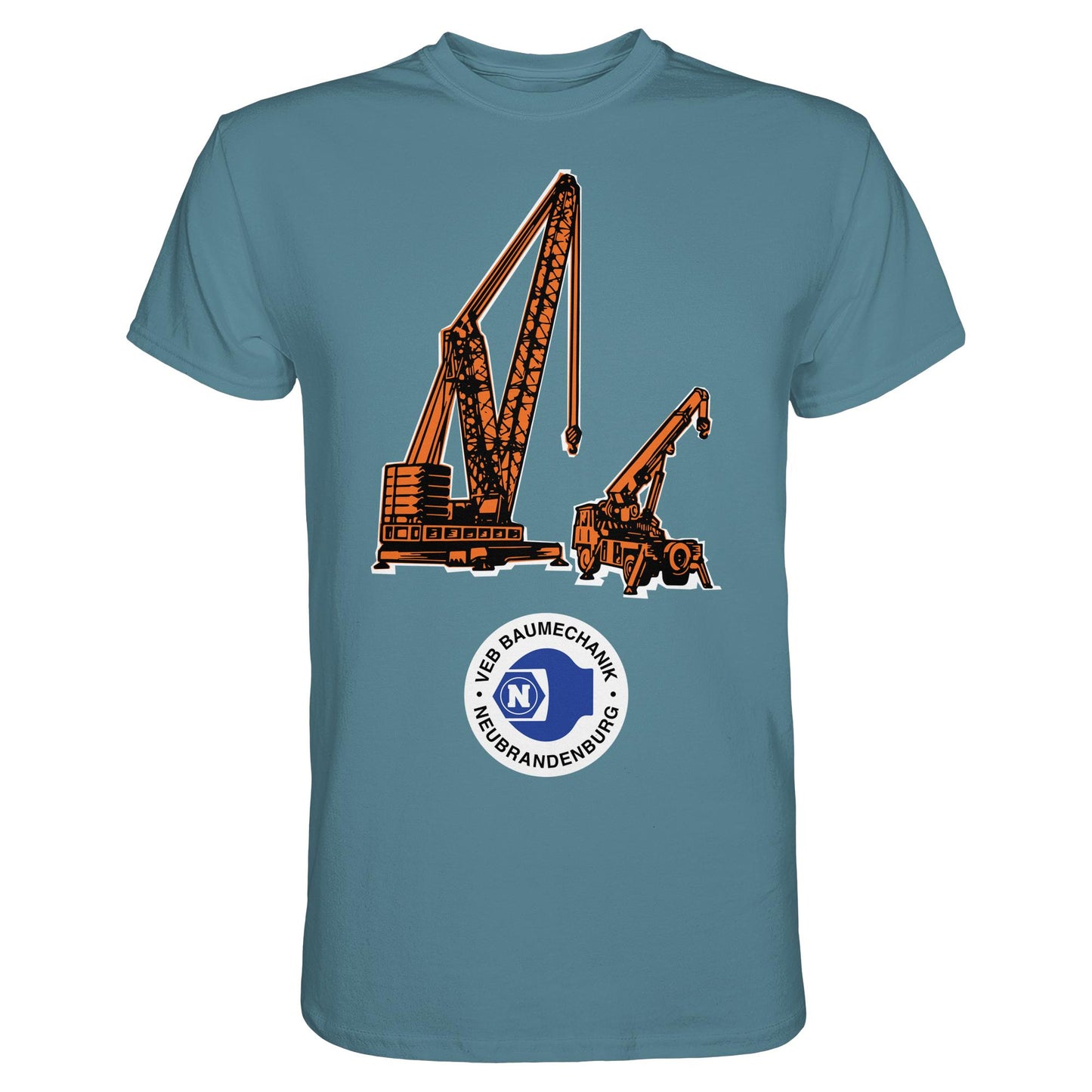 DDR Ostalgie Shirt Unisex • VEB BAUMECHANIK NEUBRANDENBURG