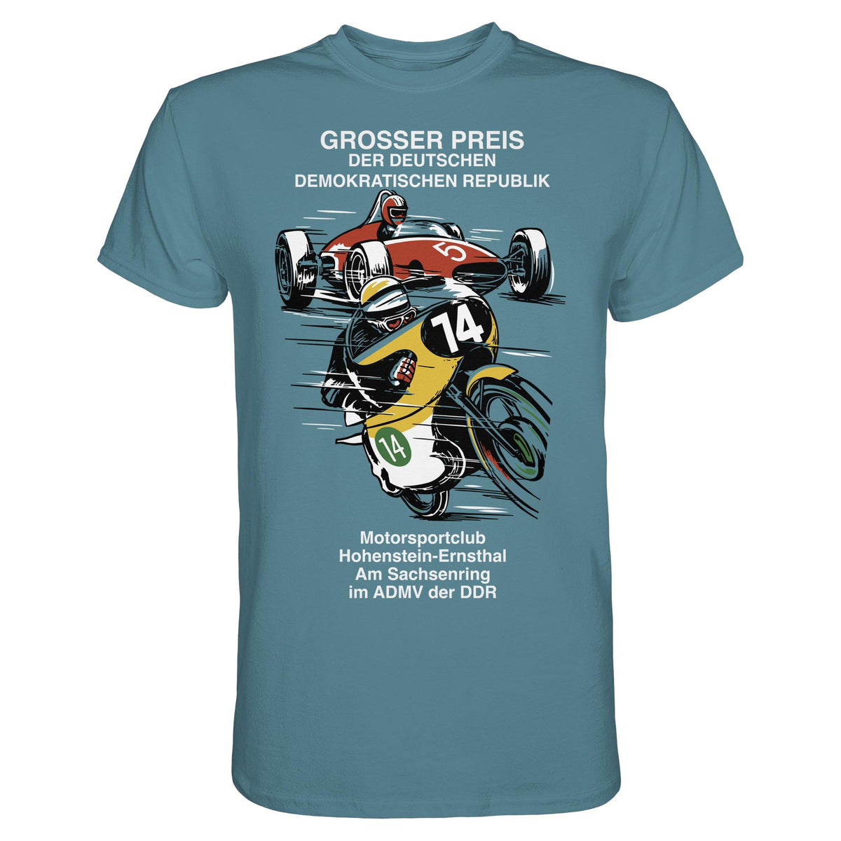 DDR Ostalgie Shirt Unisex • MOTORSPORT HOHENSTEIN-ERNSTHAL - GROSSER PREIS DER DDR