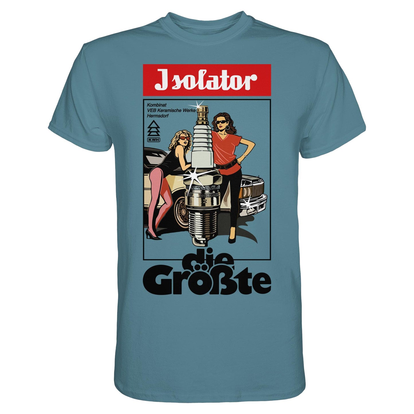 DDR Ostalgie Shirt Unisex • ISOLATOR - DIE GRÖSSTE (ORIGINAL POSTER)