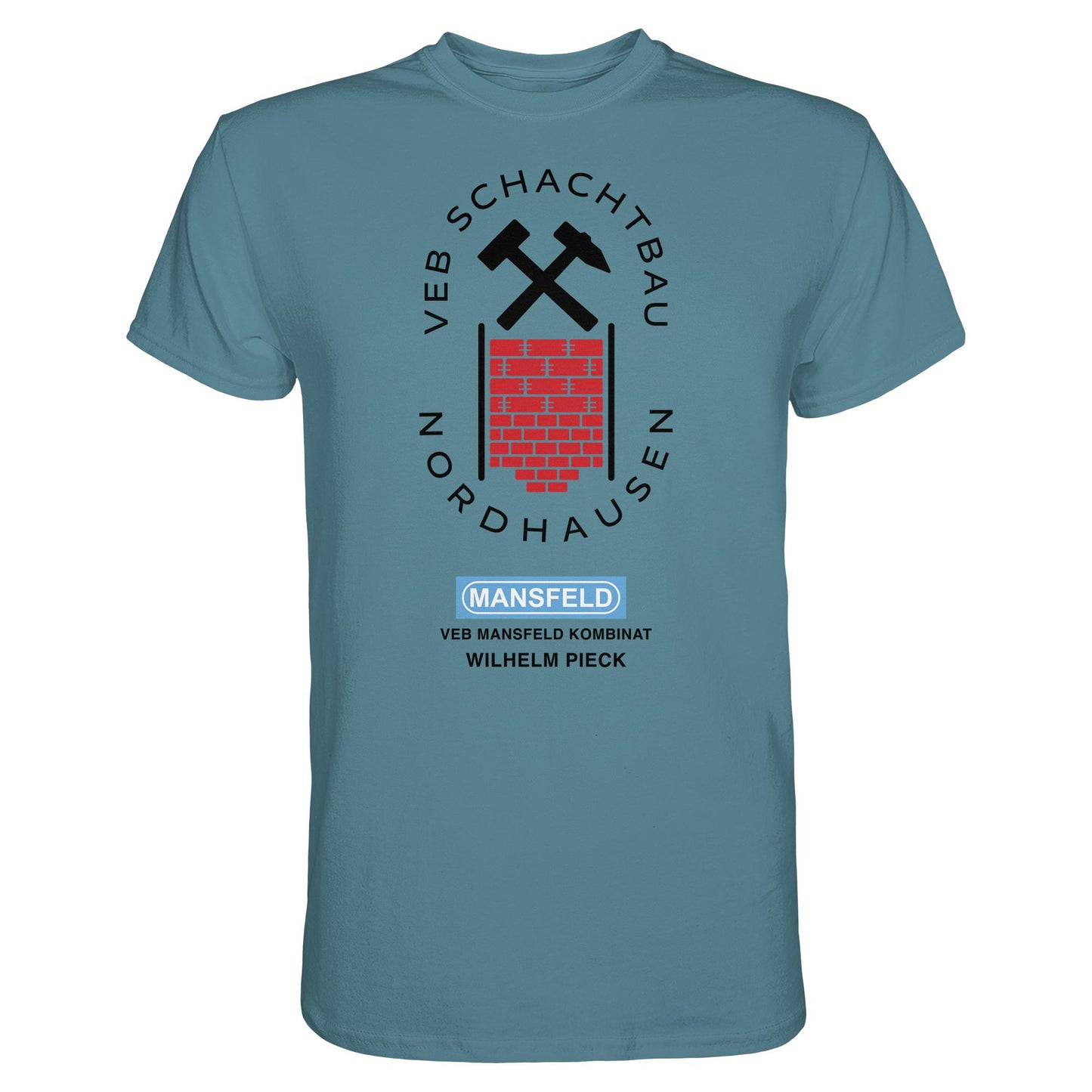 DDR Ostalgie Shirt Unisex • VEB SCHACHTBAU NORDHAUSEN - VEB MANSFELD KOMBINAT