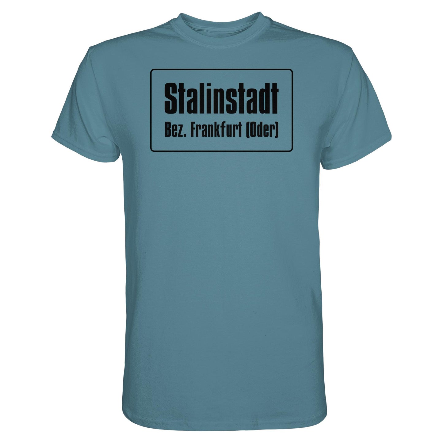 DDR Ostalgie Shirt Unisex • STALINSTADT - EISENHÜTTENKOMBINAT OST EKO (ORIGINAL-SCHILD)