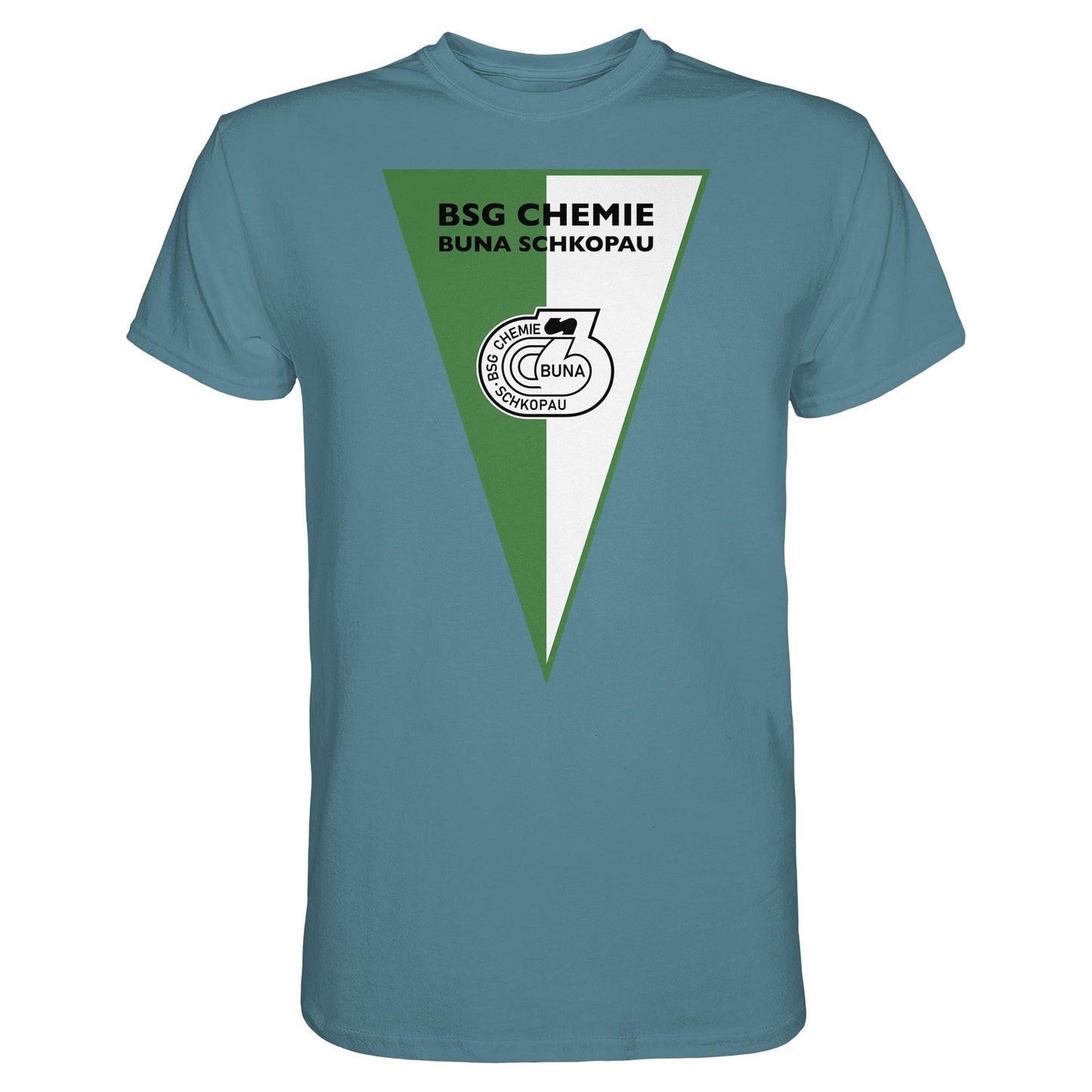 DDR Ostalgie Shirt Unisex • BSG CHEMIE BUNA SCHKOPAU (ORIGINALWIMPEL)