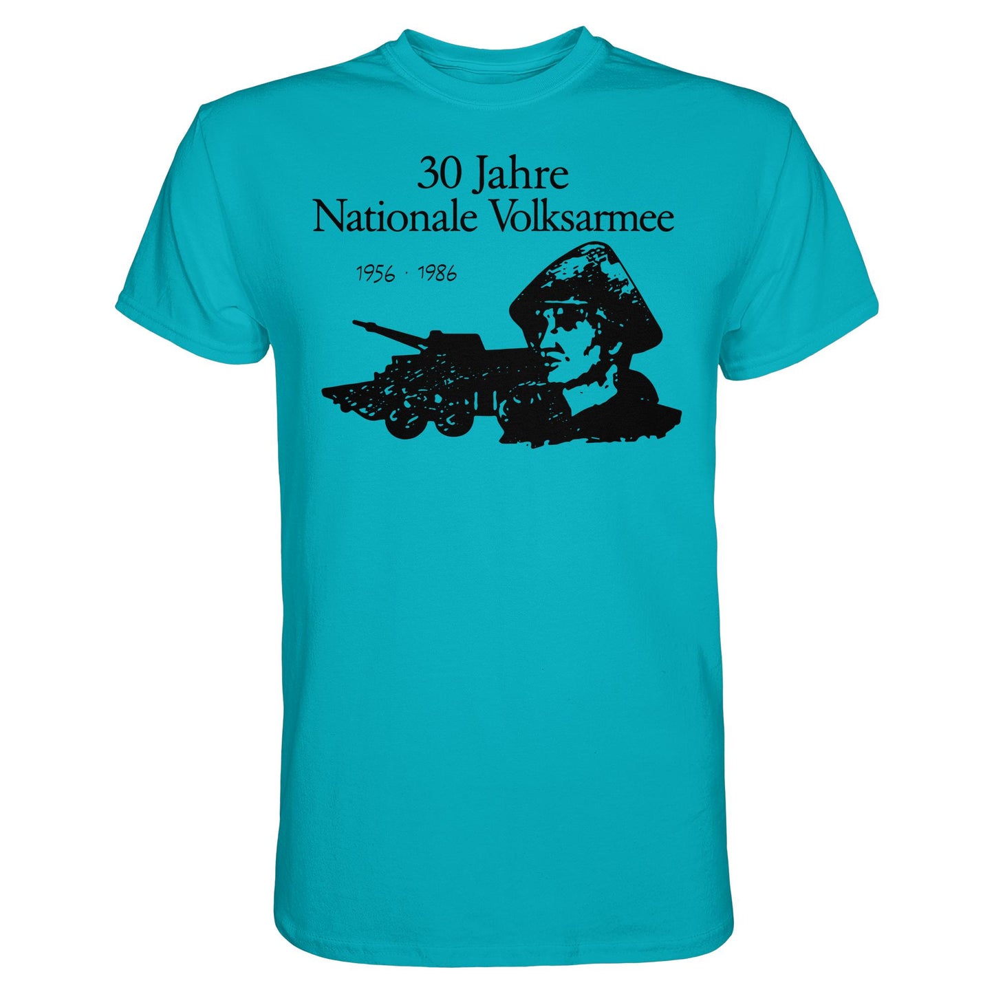DDR Ostalgie Shirt Unisex • 30 JAHRE NATIONALE VOLKSARMEE (ORIGINAL BRIEFMARKE)