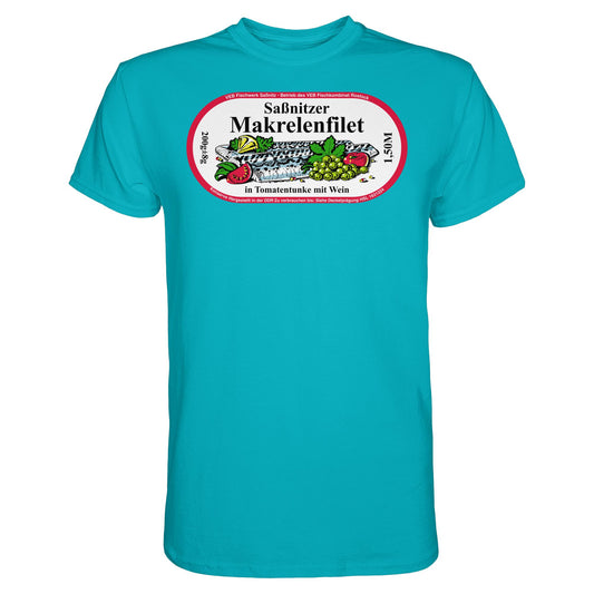 DDR Ostalgie Shirt Unisex • SASSNITZER MAKRELENFILET - VEB FISCHWERK