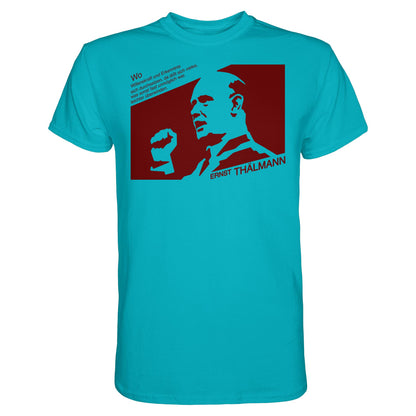 DDR Ostalgie Shirt Unisex • ERNST THÄLMANN - ORIGINAL DDR-PLAKAT