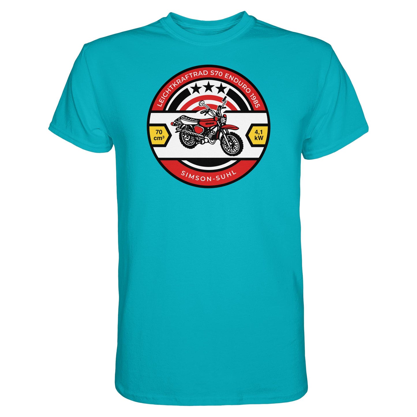DDR Ostalgie Shirt Unisex • SIMSON S70 - ORIGINAL BIERDECKEL