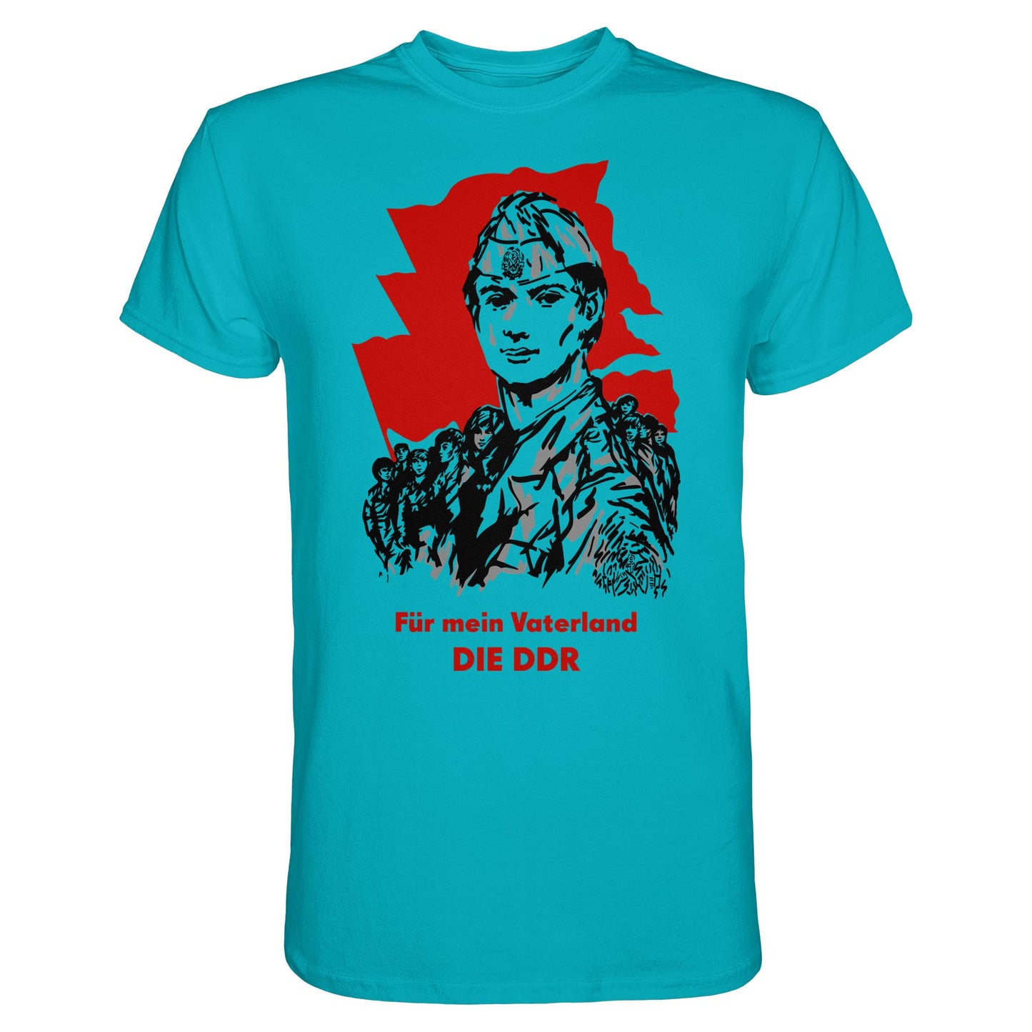 DDR Ostalgie Shirt Unisex • FÜR MEIN VATERLAND - DIE DDR (ORIGINAL GST-PLAKAT)