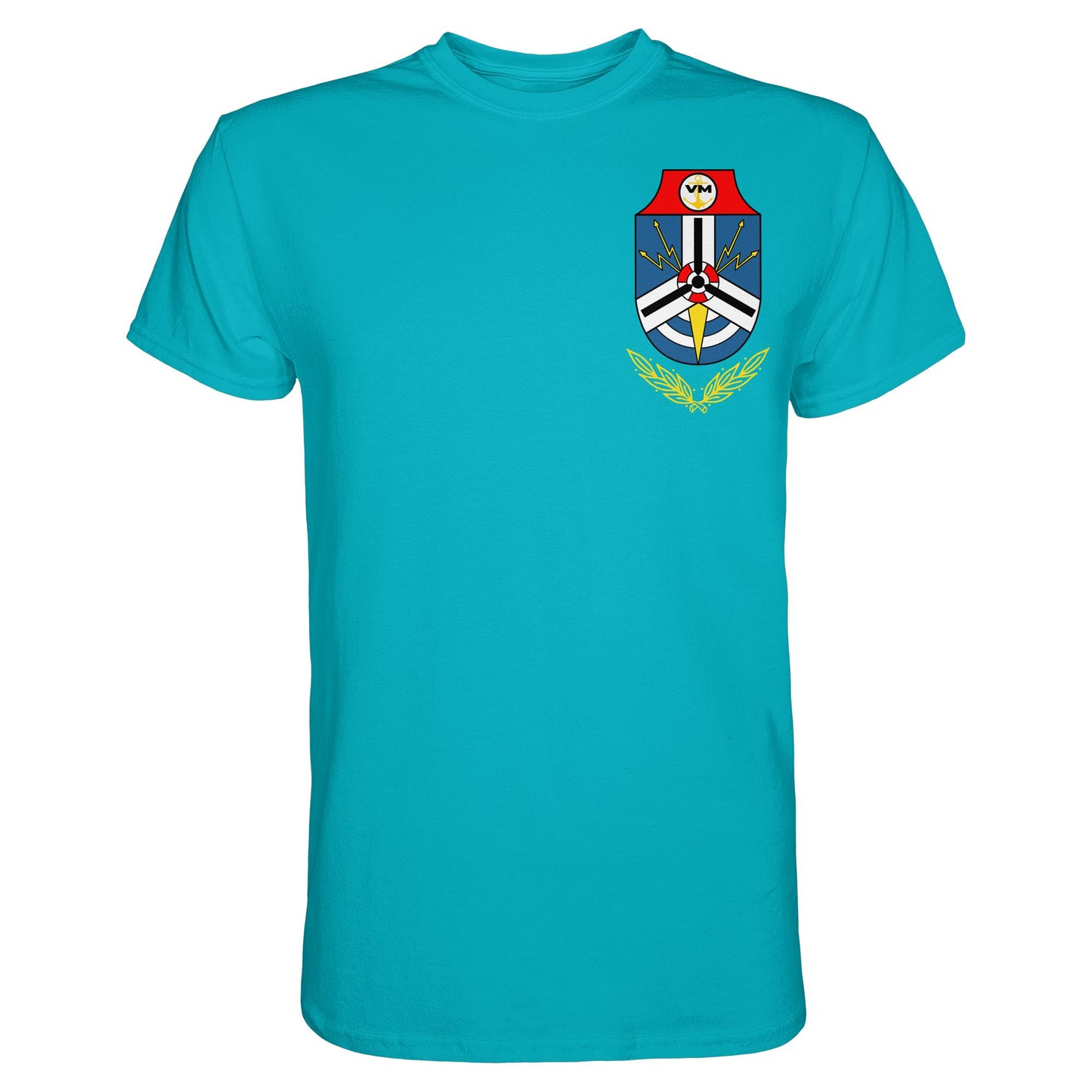 DDR Ostalgie Shirt Unisex • NVA EMBLEM - MARINEGESCHWADER 18 - KURT BARTHEL