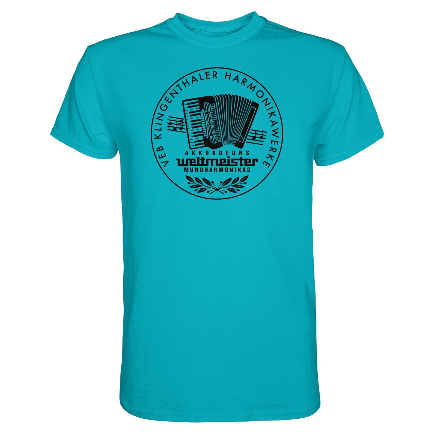 DDR Ostalgie Shirt Unisex • WELTMEISTER VEB KLINGENTHALER HARMONIKAWERKE