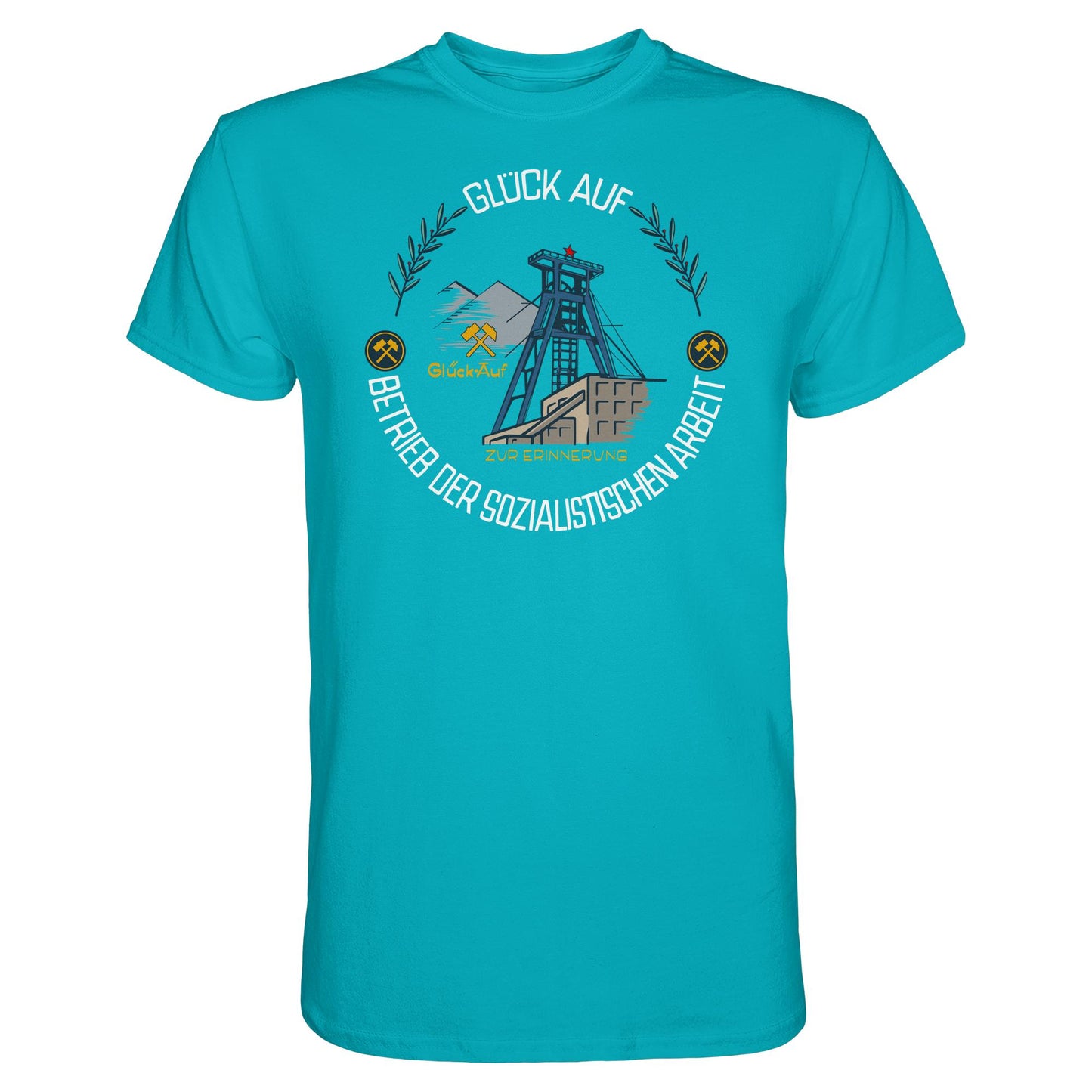 DDR Ostalgie Shirt Unisex • WISMUT - GLÜCK AUF
