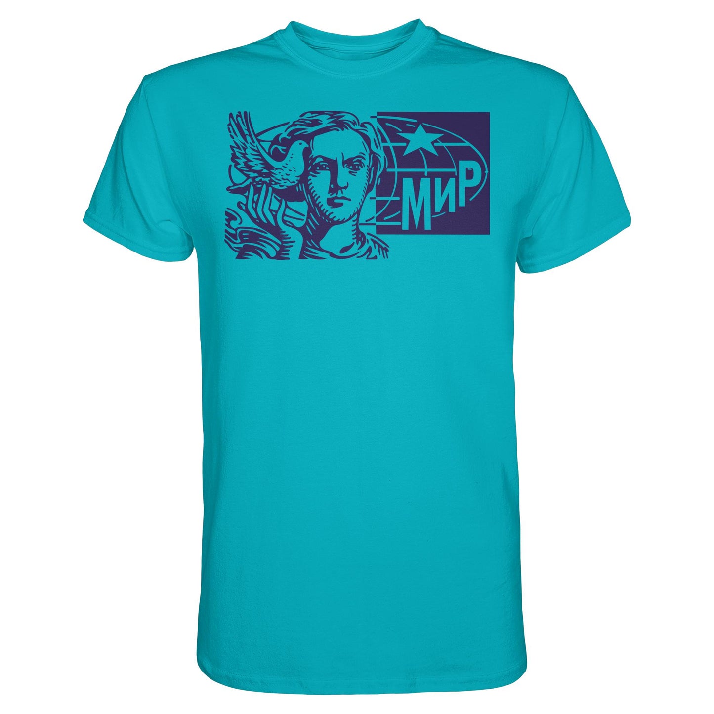 DDR Ostalgie Shirt Unisex • MIR - FRIEDEN (ORIGINAL BRIEFMARKE)