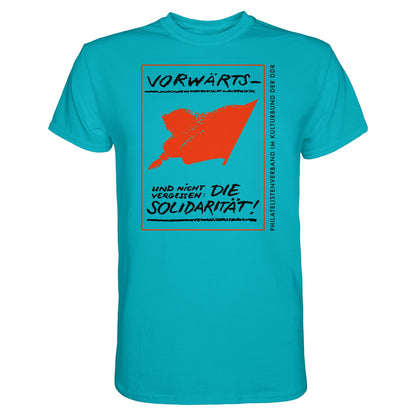 DDR Ostalgie Shirt Unisex • VORWÄRTS - UND NICHT VERGESSEN, DIE SOLIDARITÄT, KULTURBUND DER DDR