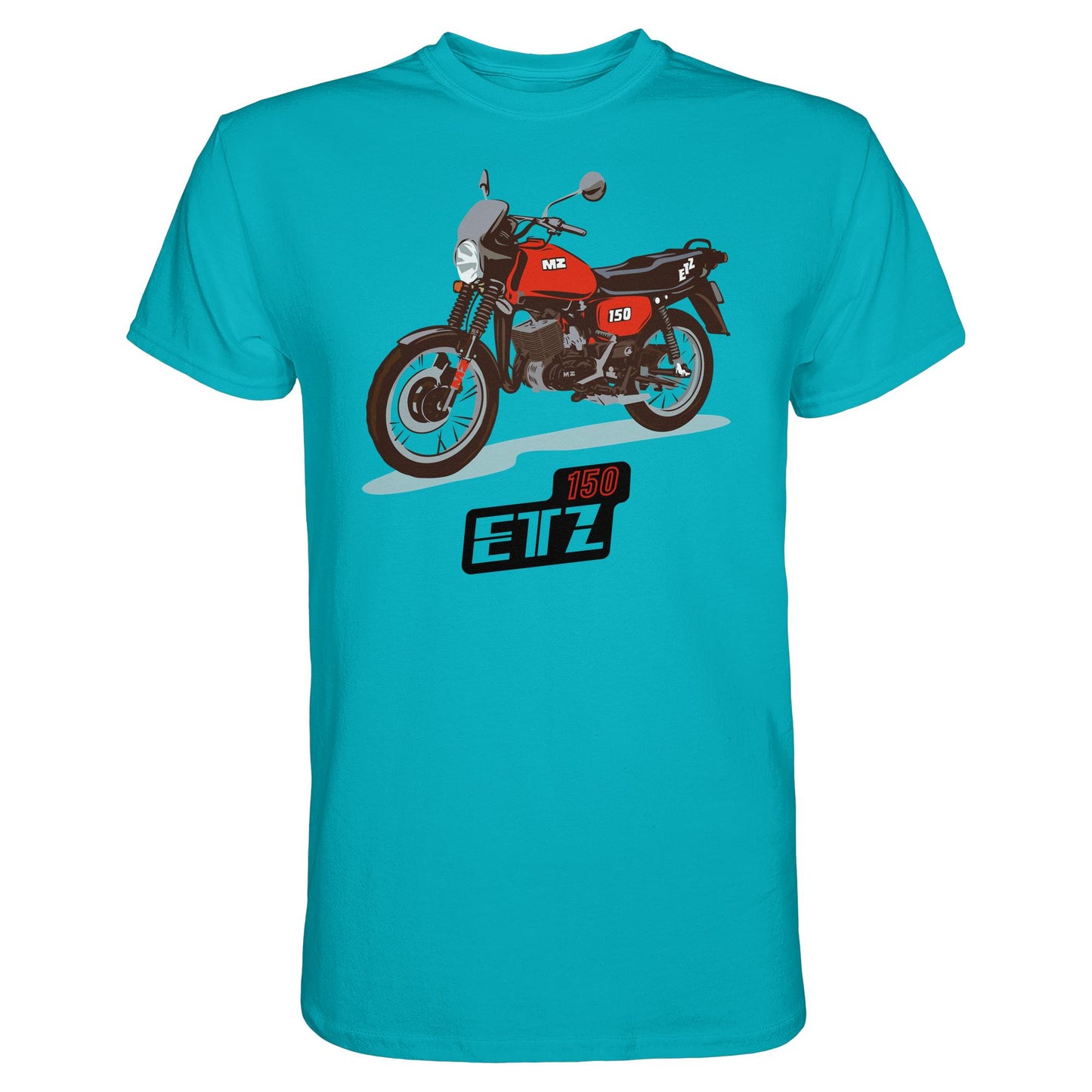 DDR Ostalgie Shirt Unisex • MZ ETZ 150 ROT (ORIGINAL DDR-PLAKAT)