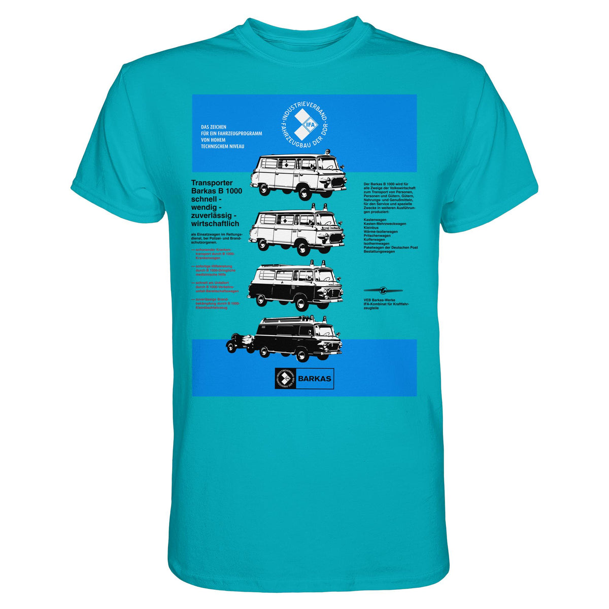 DDR Ostalgie Shirt Unisex • IFA BARKAS B 1000 (ORIGINAL-PLAKAT)
