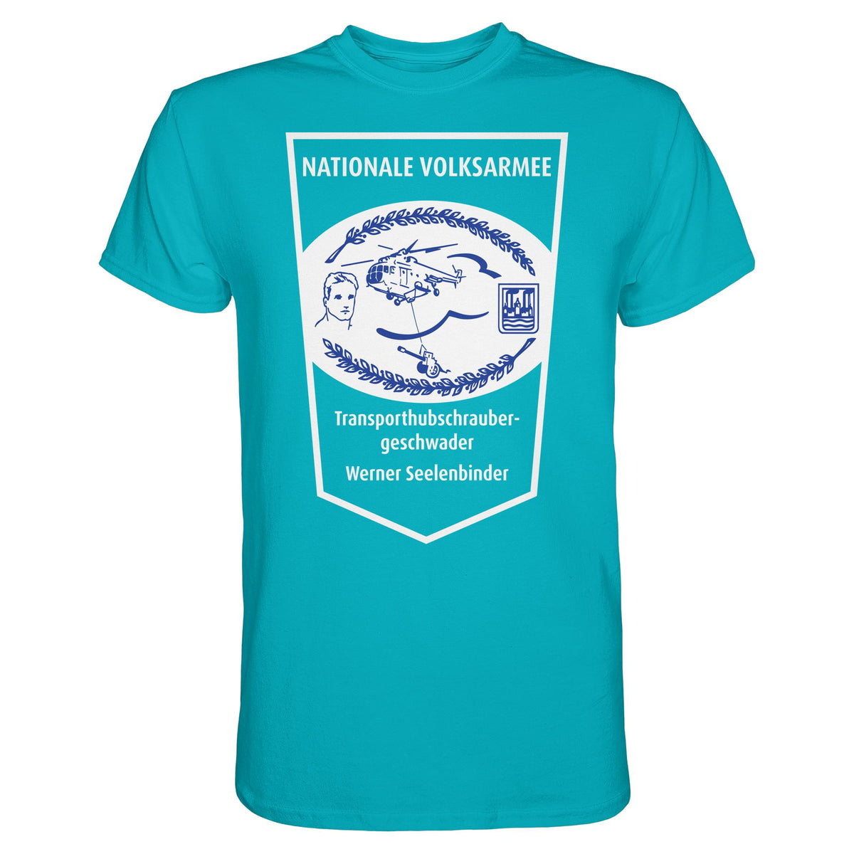 DDR Ostalgie Shirt Unisex • NVA - TRANSPORTHUBSCHRAUBERGESCHWADER WERNER SEELENBINDER