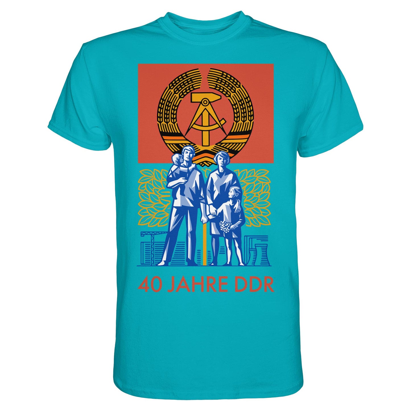DDR Ostalgie Shirt Unisex • 40 JAHRE DDR (BRIEFMARKE)