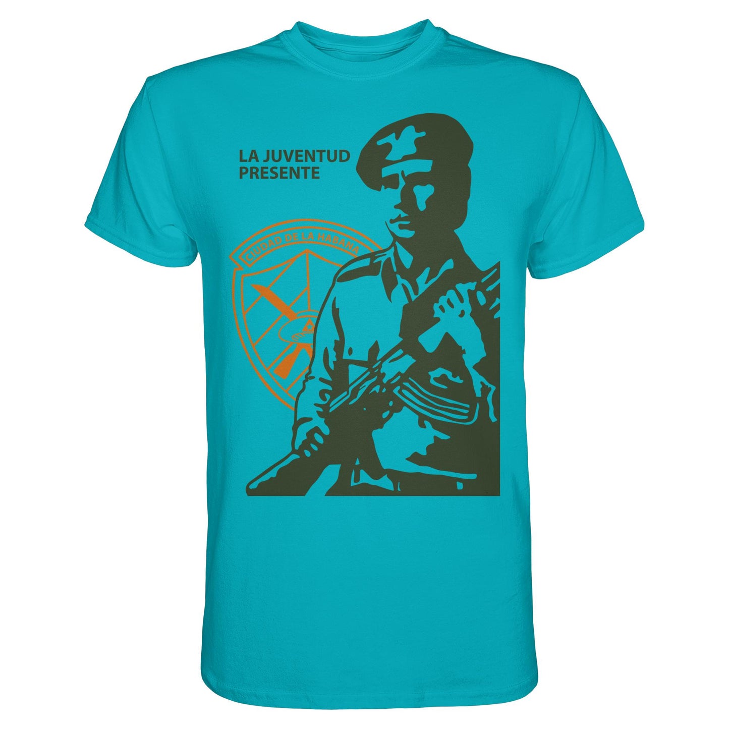 DDR Ostalgie Shirt Unisex • LA JUVENTUD PRESENTE CIUDAD DE LA HABANA (DIE JUGEND HAVANNAS IST AKTIV)