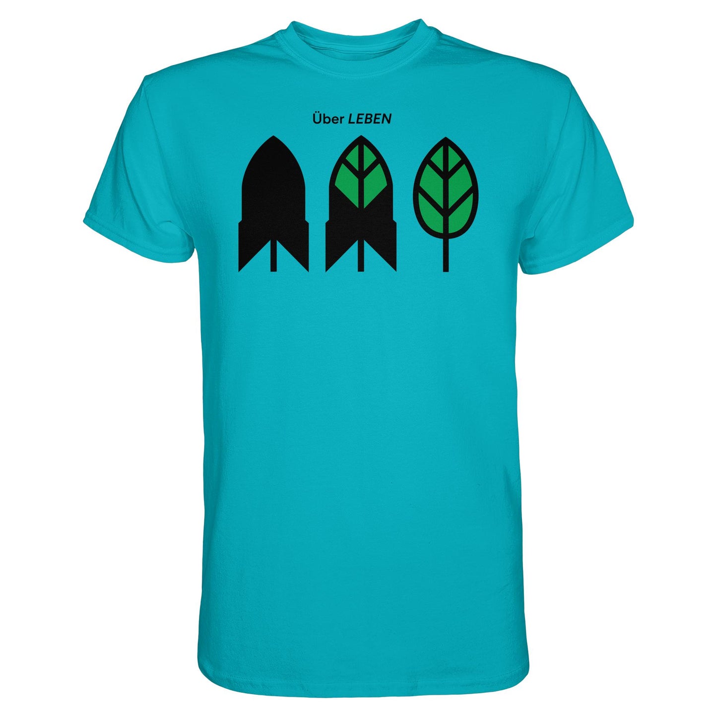 DDR Ostalgie Shirt Unisex • ÜBER LEBEN (ORIGINAL FRIEDENS-PLAKAT)