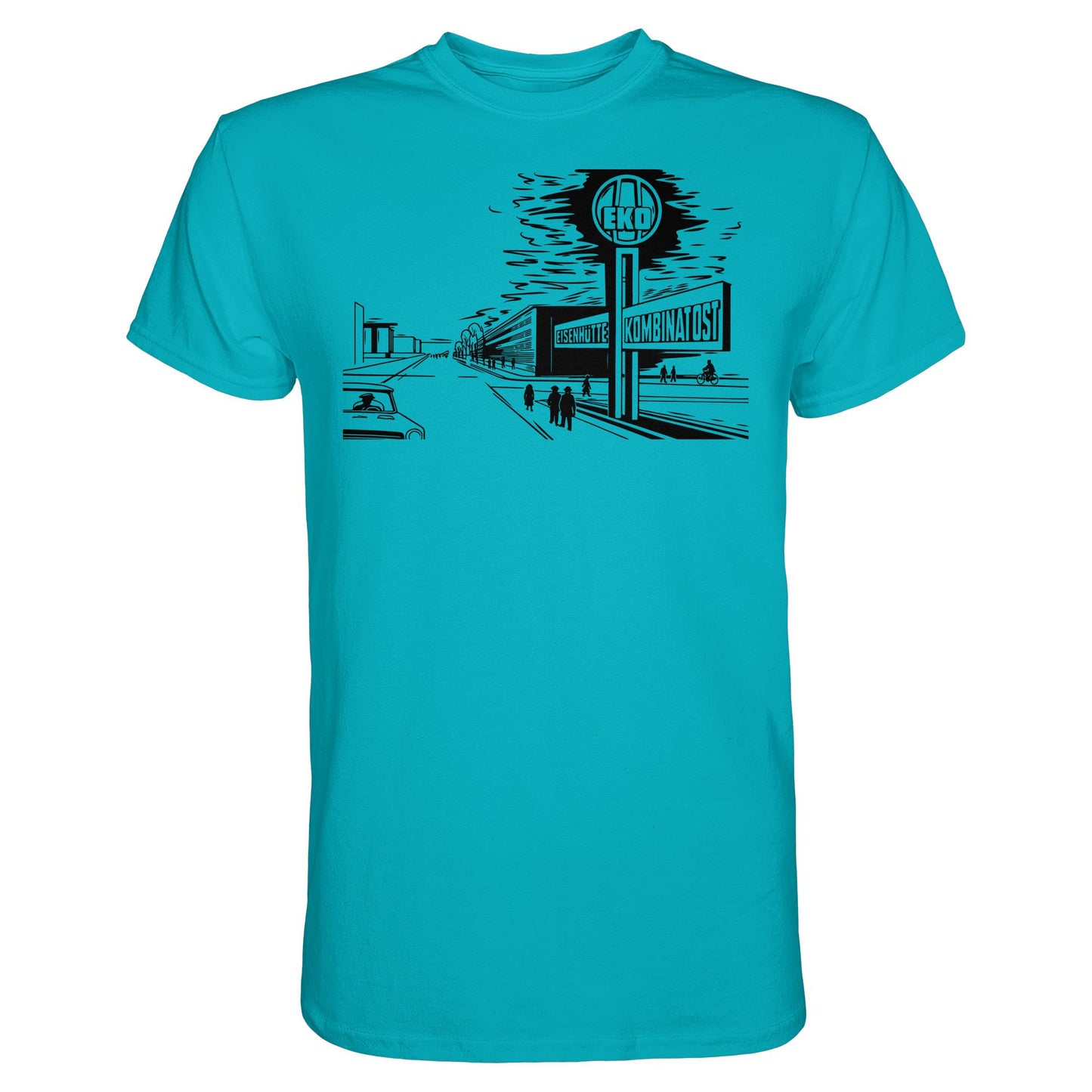 DDR Ostalgie Shirt Unisex • EISENHÜTTENKOMBINAT OST (EKO) - ORIGINAL POSTSTEMPEL