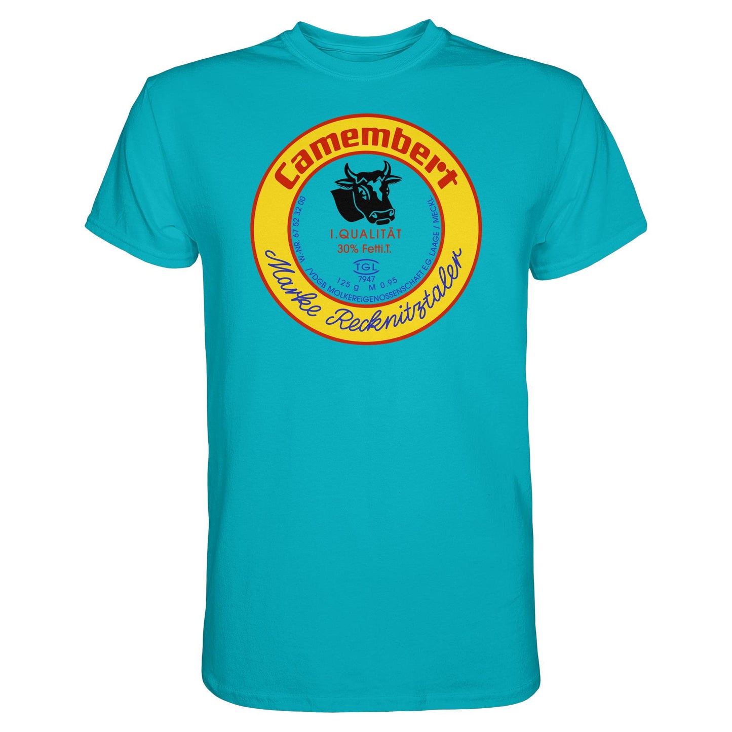 DDR Ostalgie Shirt Unisex • RECKNITZTALER CAMEMBERT - MOLKEREIGENOSSENSCHAFT LAAGE