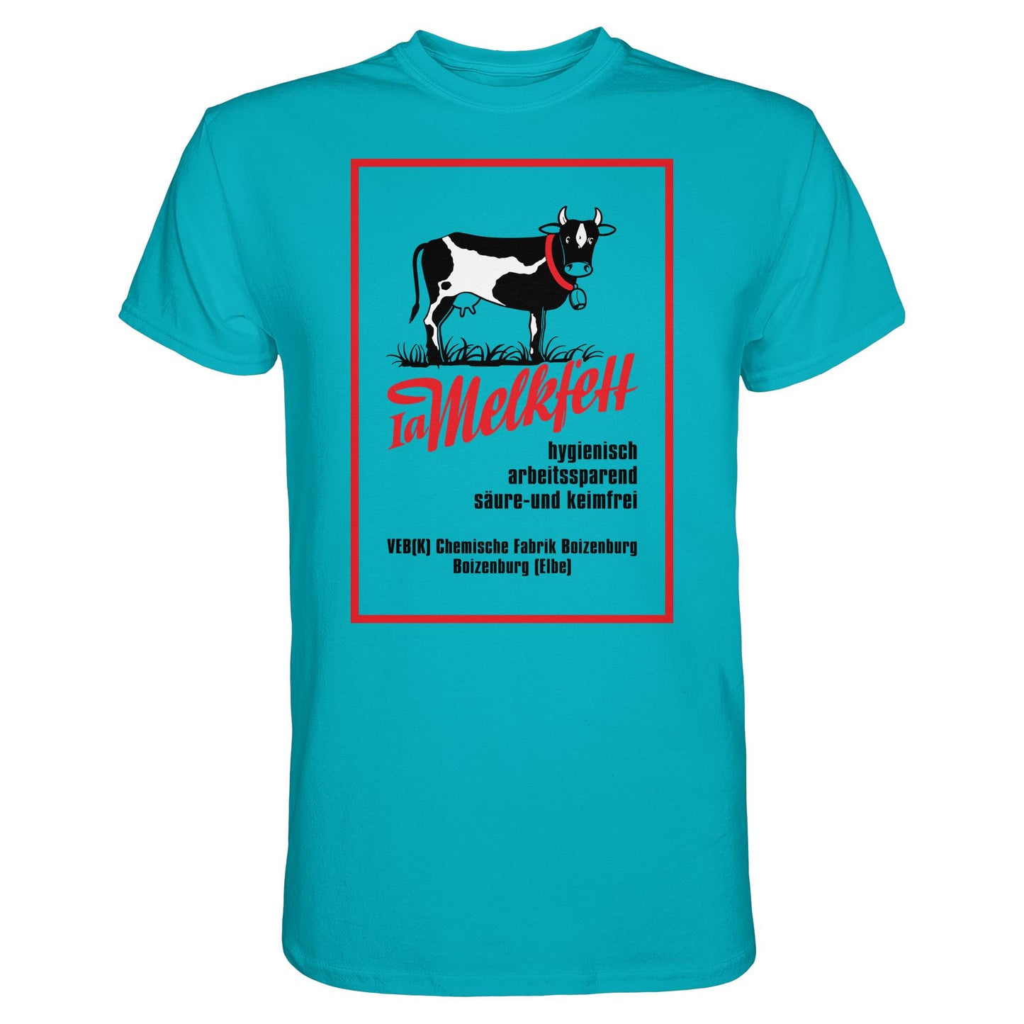 DDR Ostalgie Shirt Unisex • 1A MELKFETT - VEB BOIZENBURG