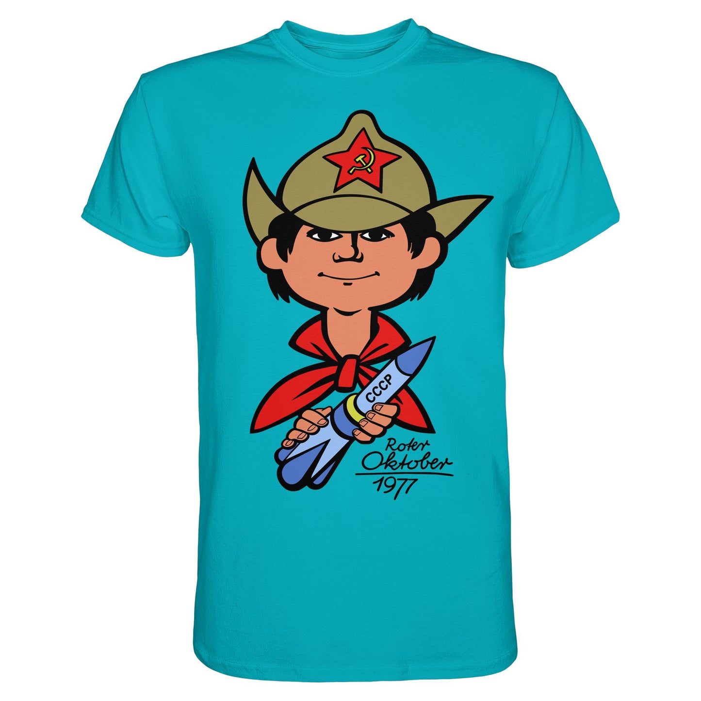 DDR Ostalgie Shirt Unisex • ROTER OKTOBER 1917 (ORIGINAL NICKI-MOTIV)