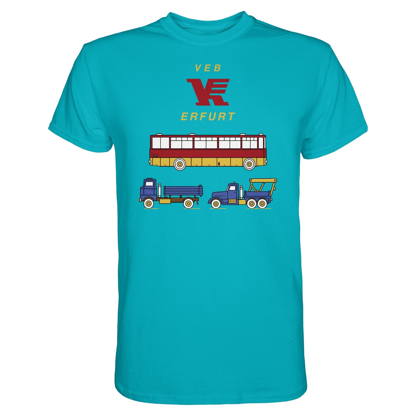 DDR Ostalgie Shirt Unisex • VEB VERKEHRSKOMBINAT ERFURT