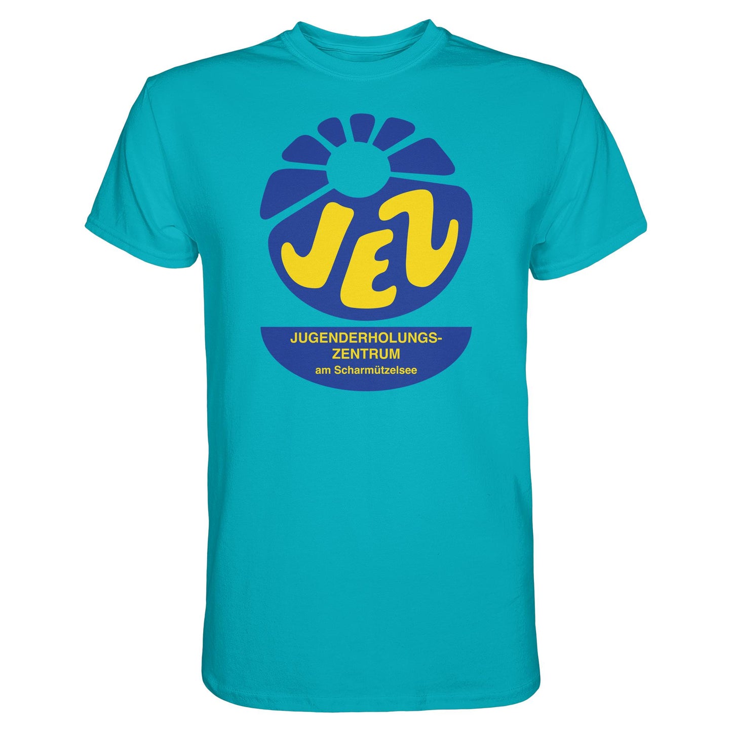 DDR Ostalgie Shirt Unisex • JEZ - JUGENDERHOLUNGSZENTRUM SCHARMÜTZELSEE