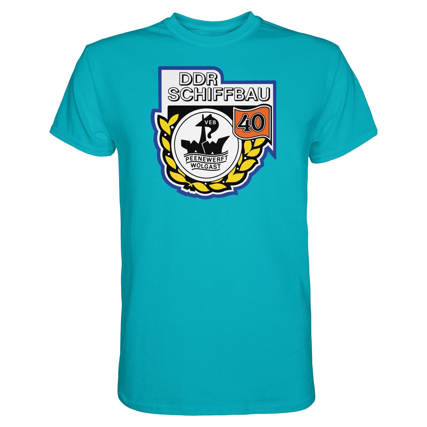 DDR Ostalgie Shirt Unisex • VEB PEENEWERFT WOLGAST, DDR SCHIFFBAU