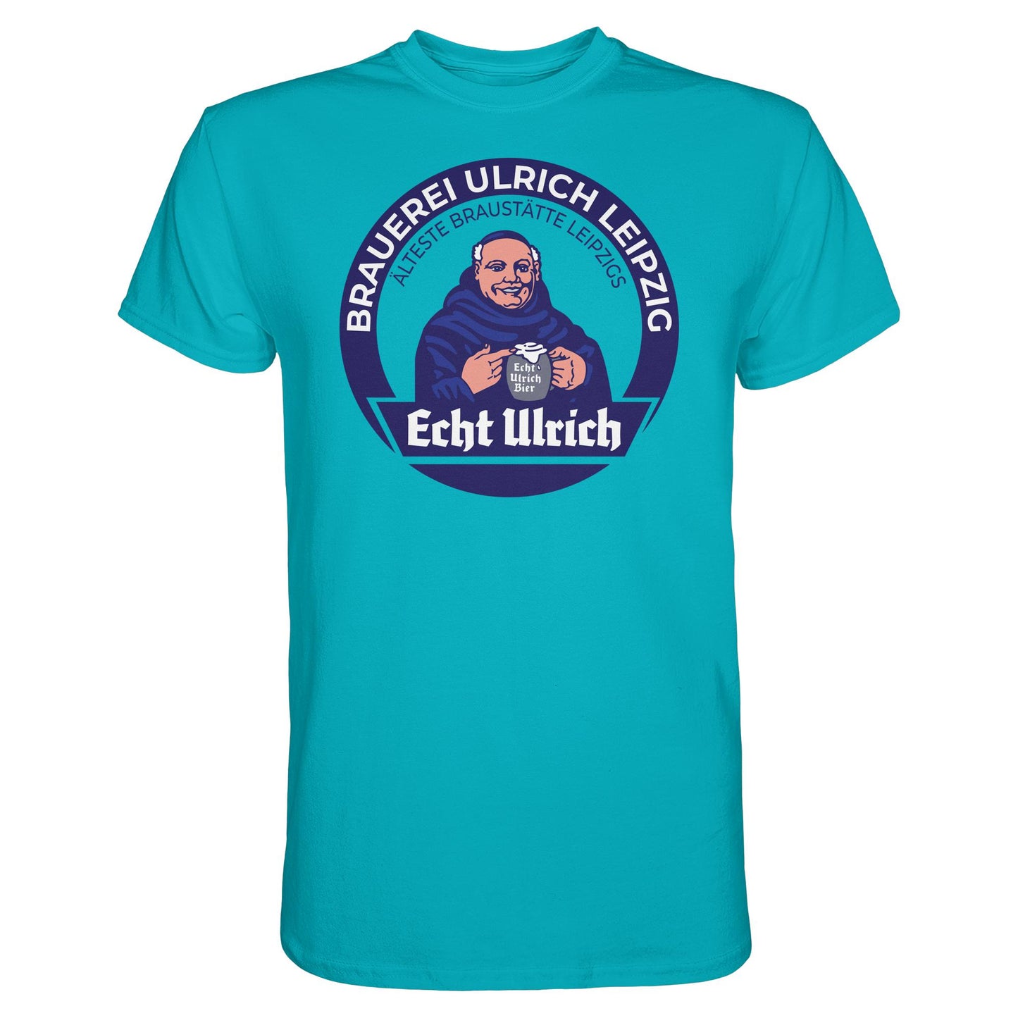 DDR Ostalgie Shirt Unisex • ECHT ULRICH BIER LEIPZIG (ORIGINAL BIERDECKEL)