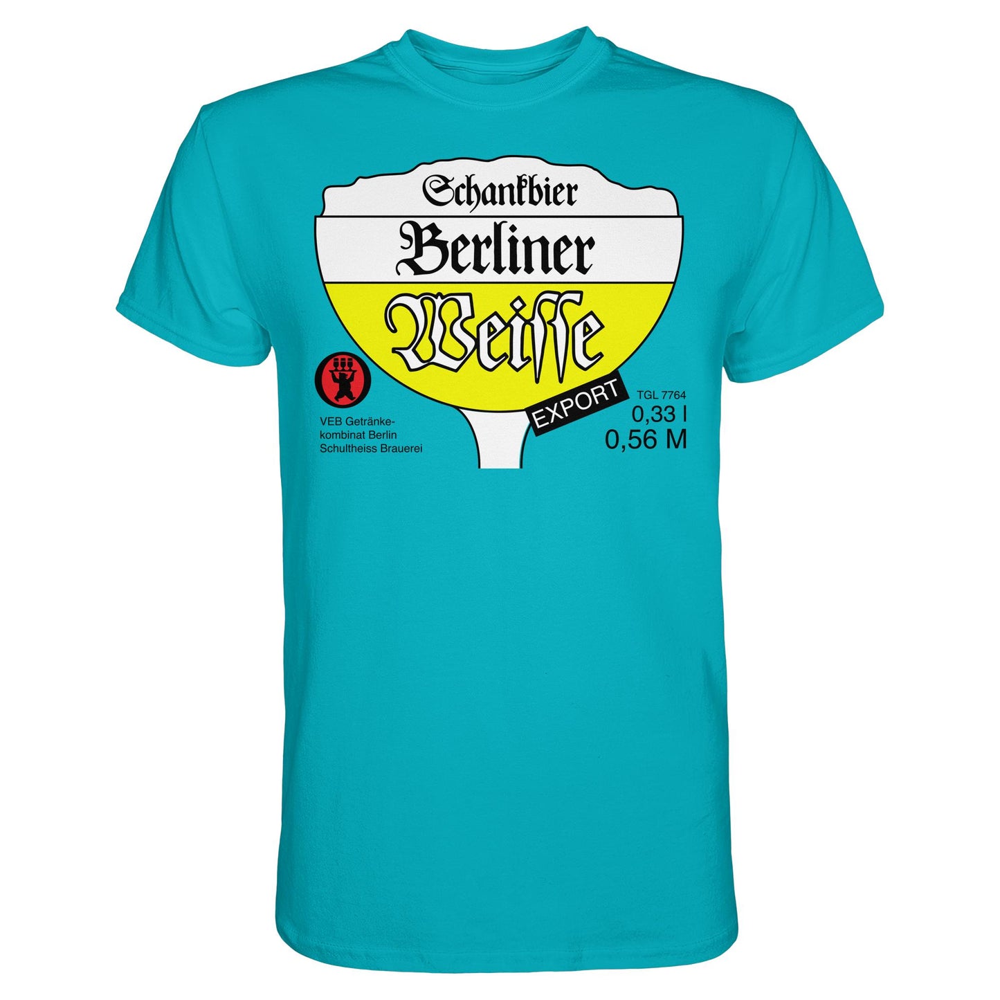 DDR Ostalgie Shirt Unisex • BERLINER WEISSE - VEB GETRÄNKEKOMBINAT BERLIN