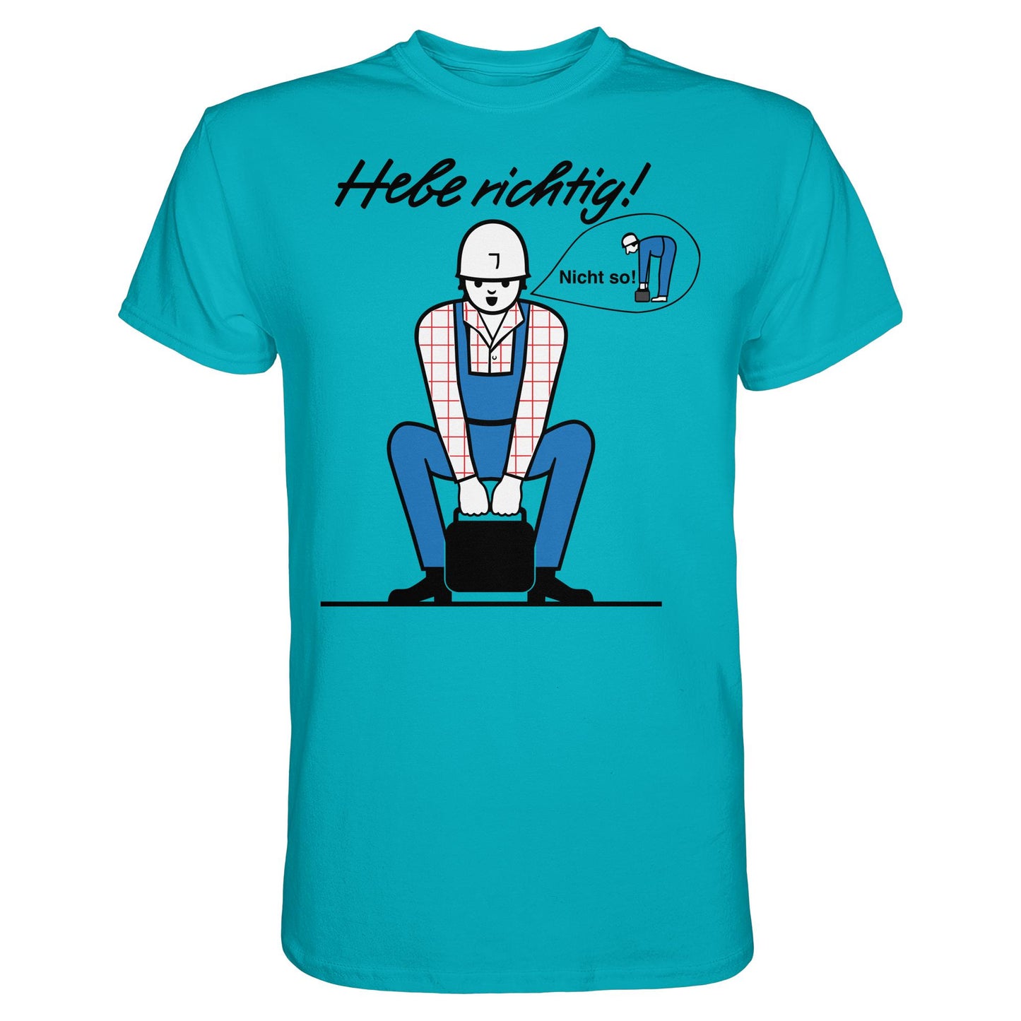 DDR Ostalgie Shirt Unisex • HEBE RICHTIG! (ORIGINAL SCHILD)