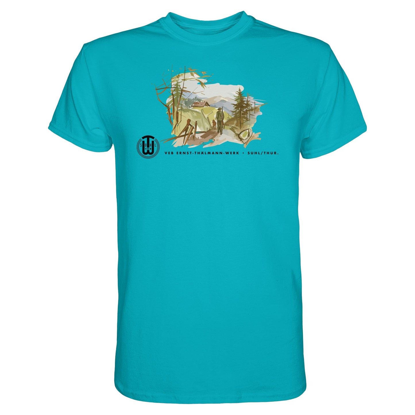 DDR Ostalgie Shirt Unisex • VEB SUHL ERNST-THÄLMANN-WERK (ORIGINAL-PROSPEKT)