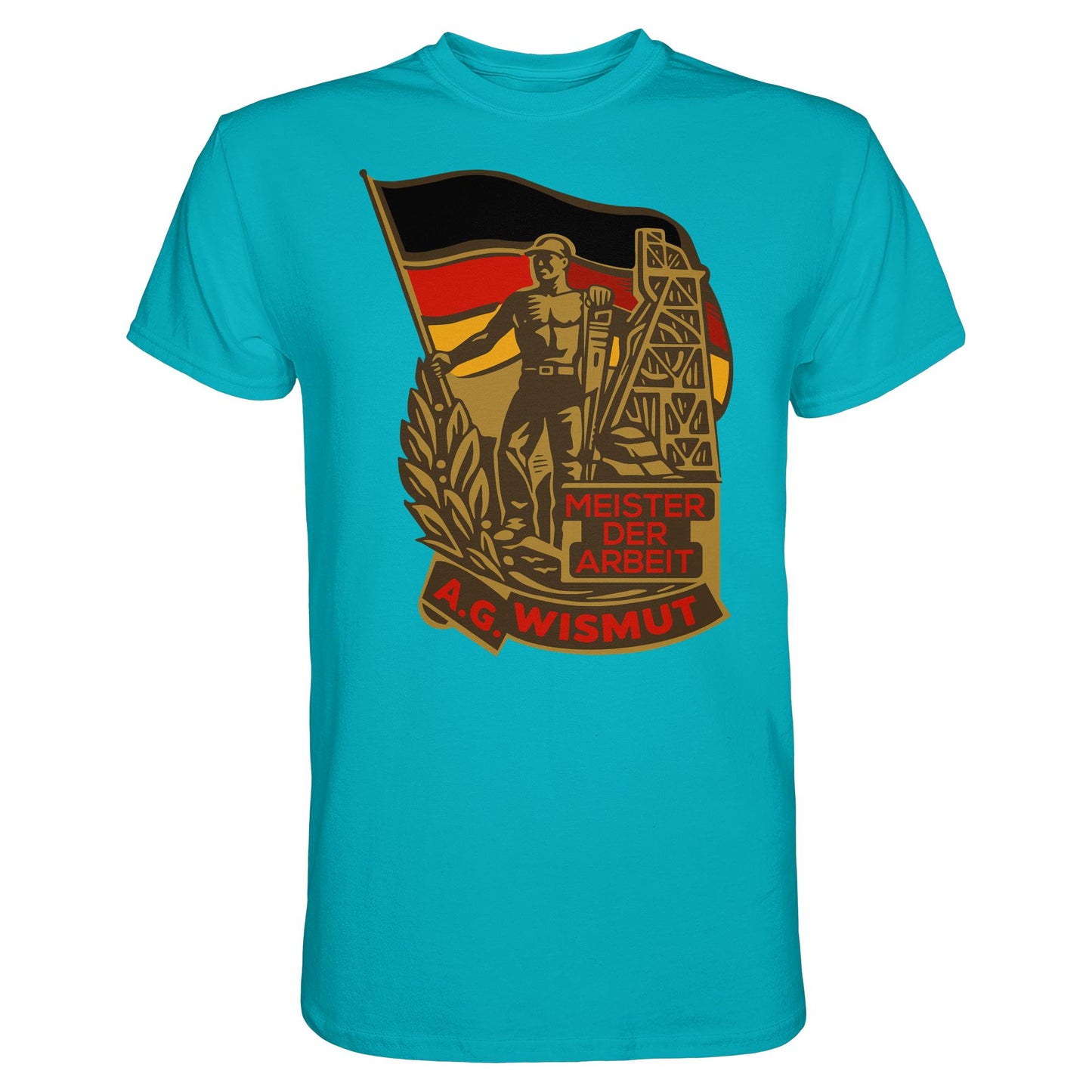 DDR Ostalgie Shirt Unisex • WISMUT - MEISTER DER ARBEIT