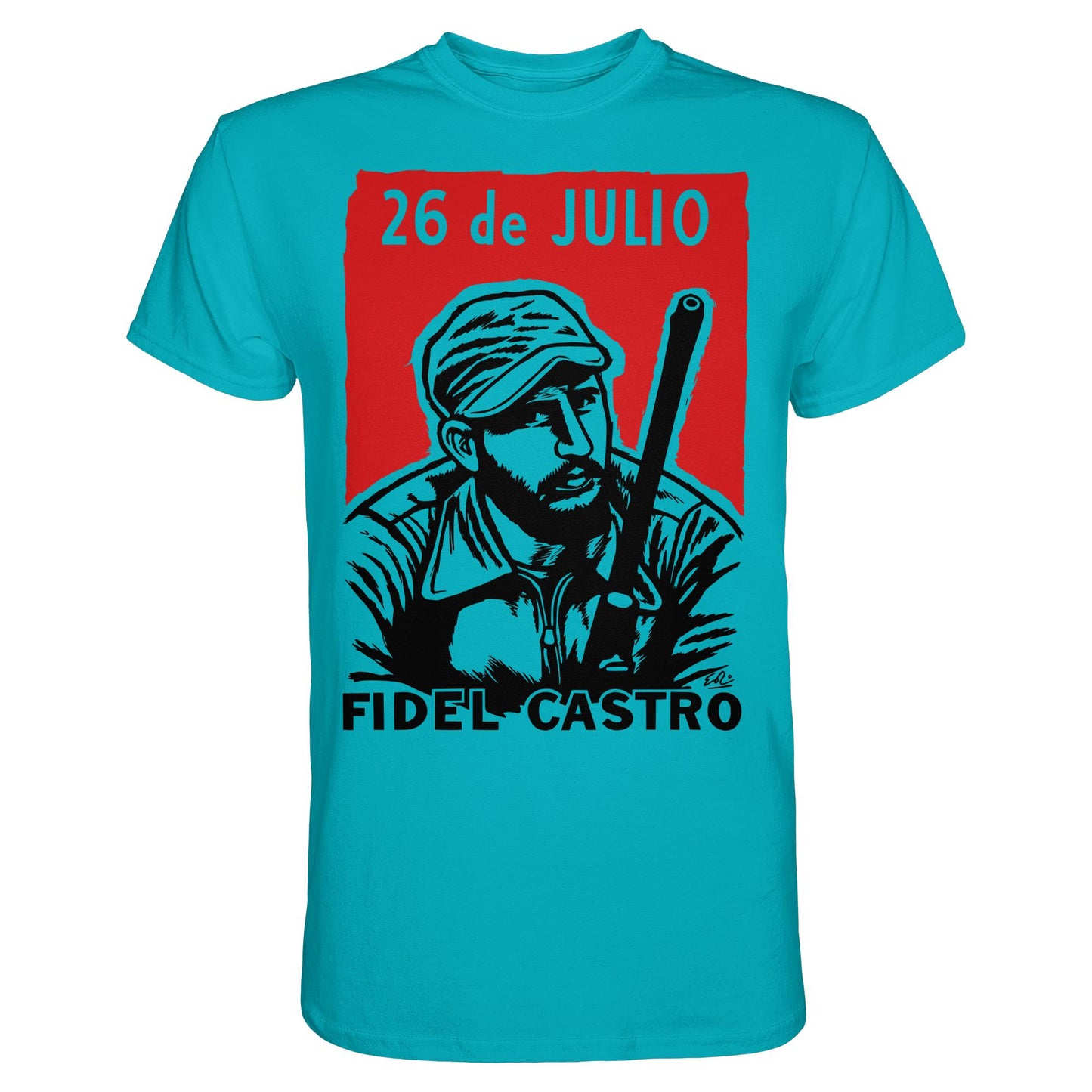 DDR Ostalgie Shirt Unisex • FIDEL CASTRO - BEWEGUNG DES 26. JULI