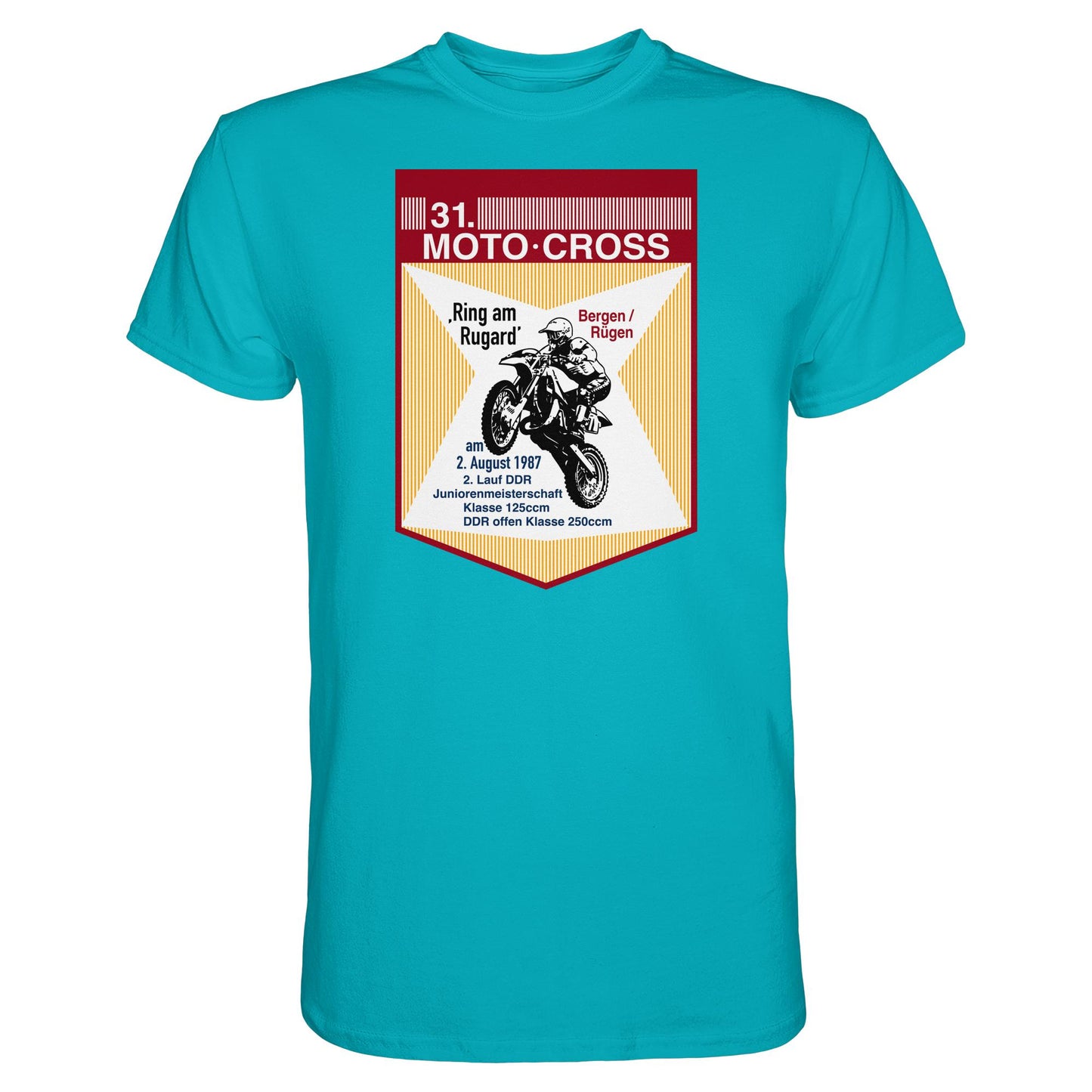 DDR Ostalgie Shirt Unisex • 31. MOTO-CROSS DDR-MEISTERSCHAFT - 1987 BERGEN RÜGEN